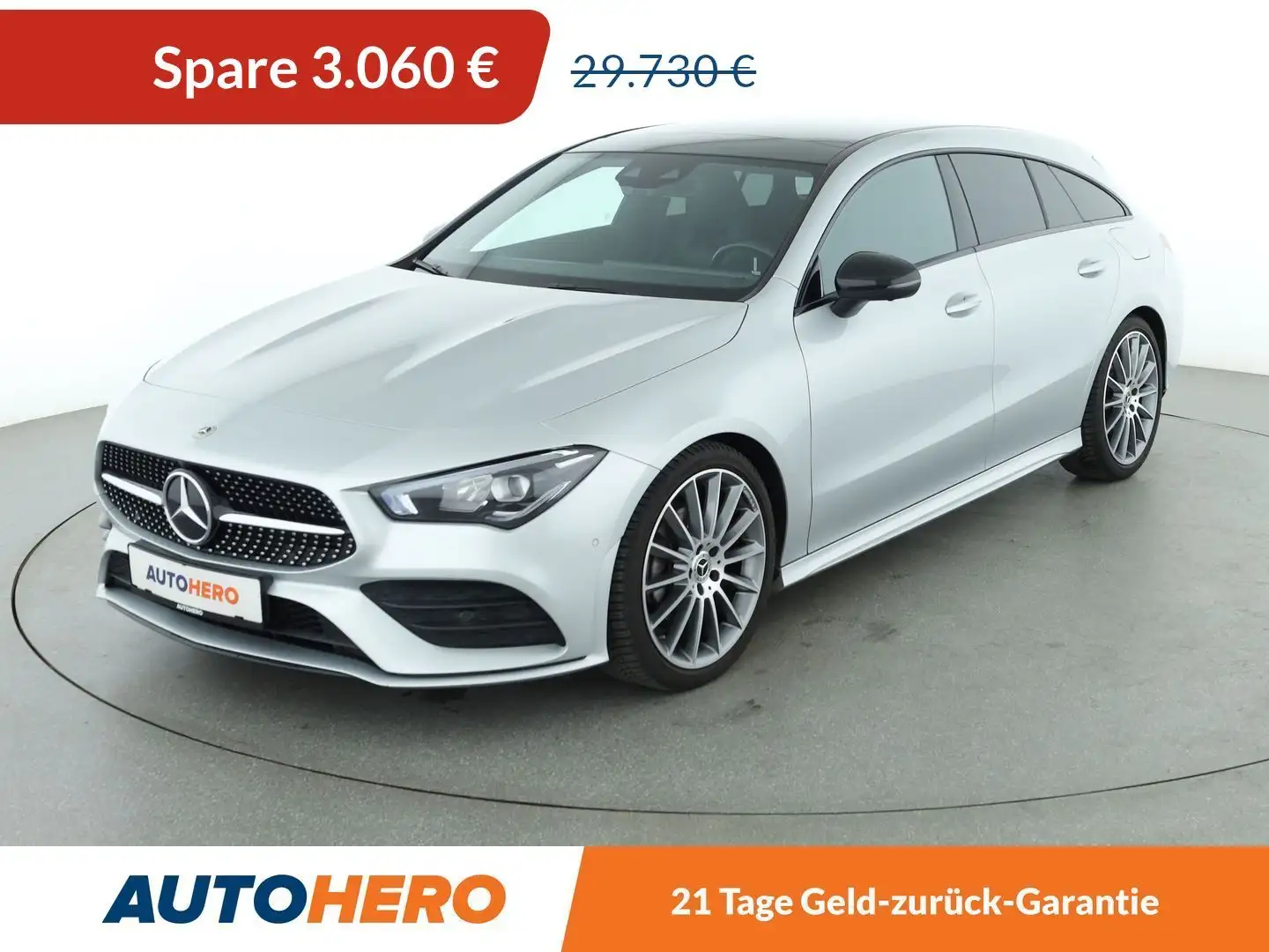 Mercedes-Benz CLA 200 CLA 200 Shooting Brake AMG Line Aut.*NAVI*LED*360° Silber - 1