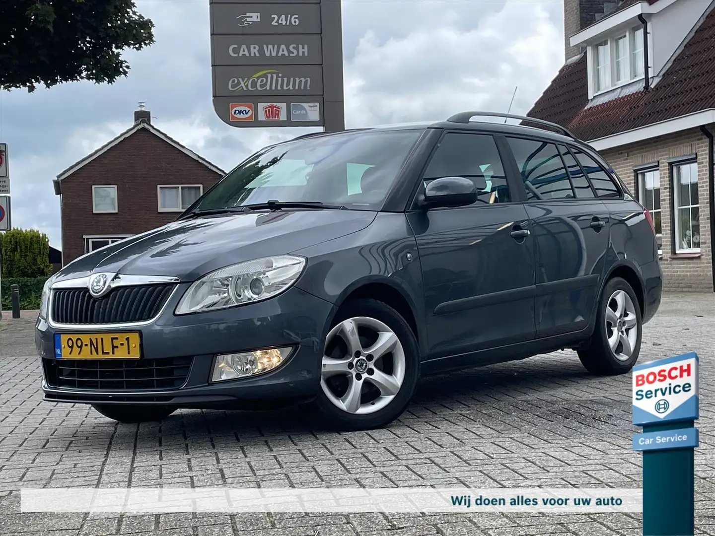 Skoda Fabia 1.2 TDI COMBI / NL auto / Cruise / Airco / Trekhaa Grau - 1
