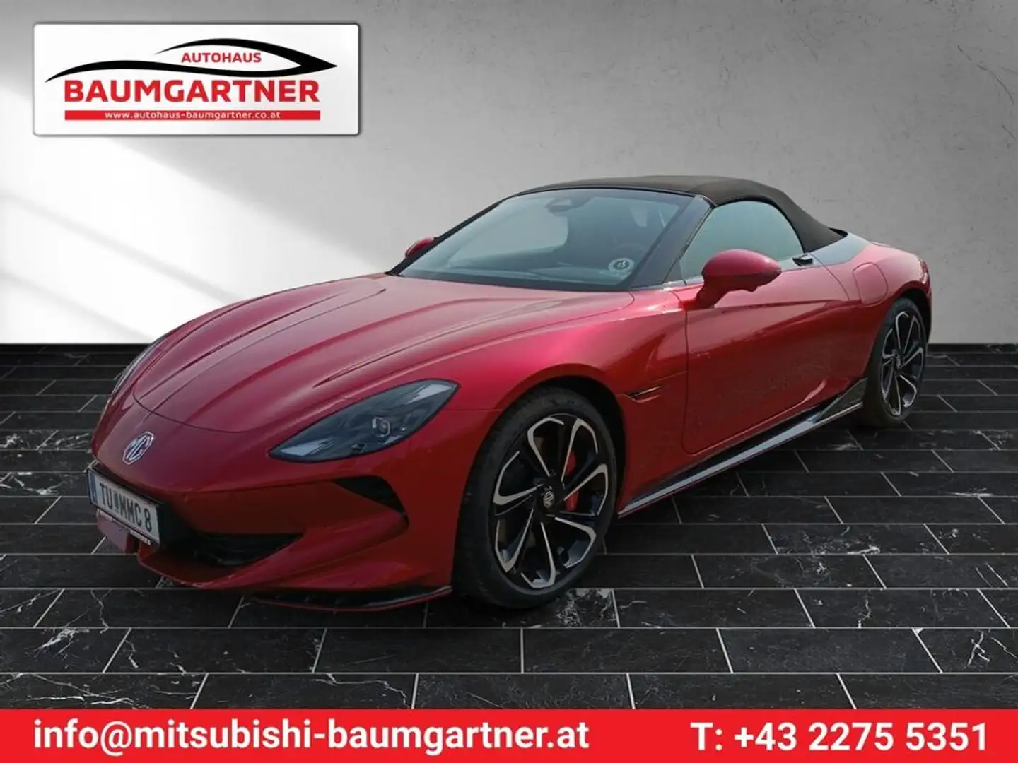 MG Cyberster Cyberster GT ALC Rot/Schwarz + Schwarzes Dach Rood - 1