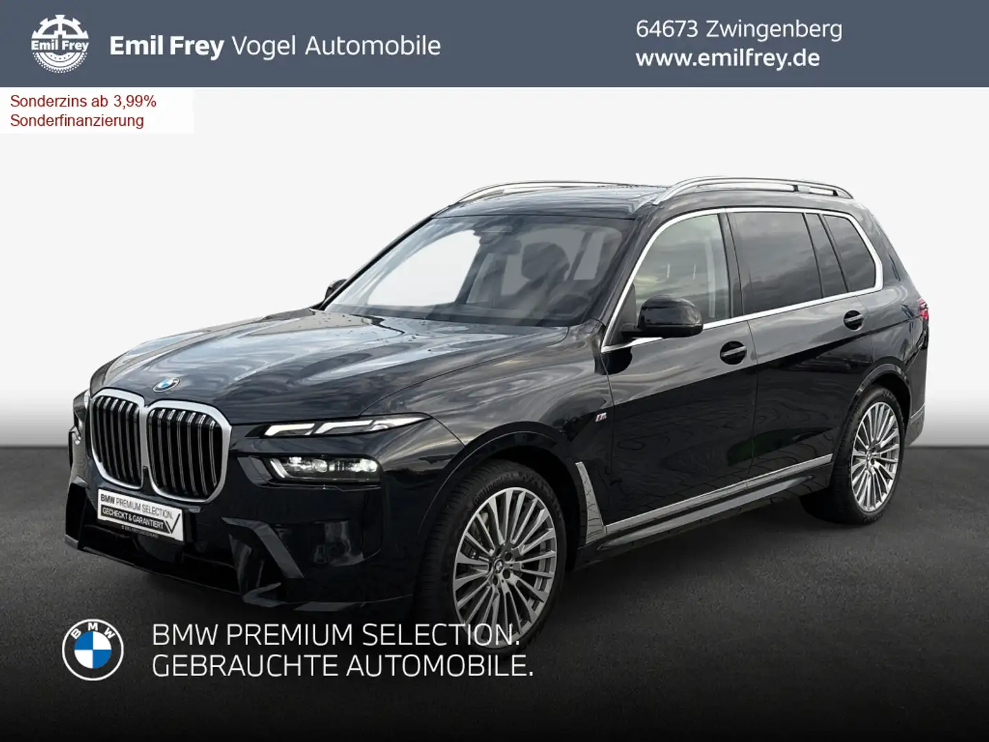 BMW X7 xDrive 40d M-Sport Schwarz - 1