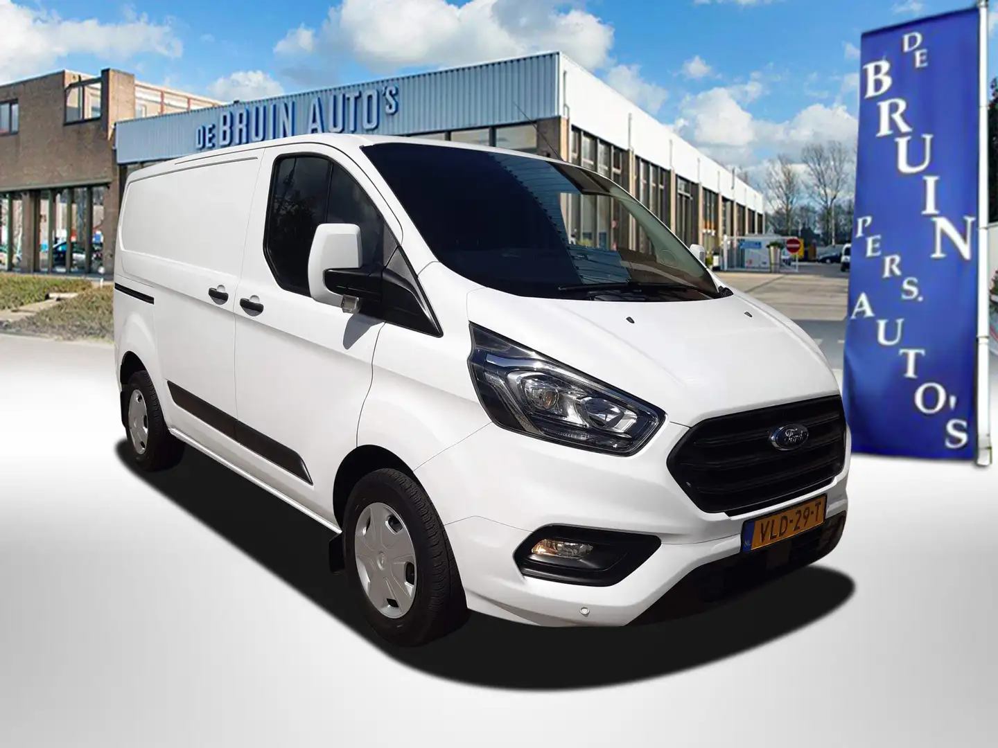 Ford Transit Custom 2.0 TDCI 96Kw/130Pk Airco , Cruisecontrol, Trekhaa Bianco - 1