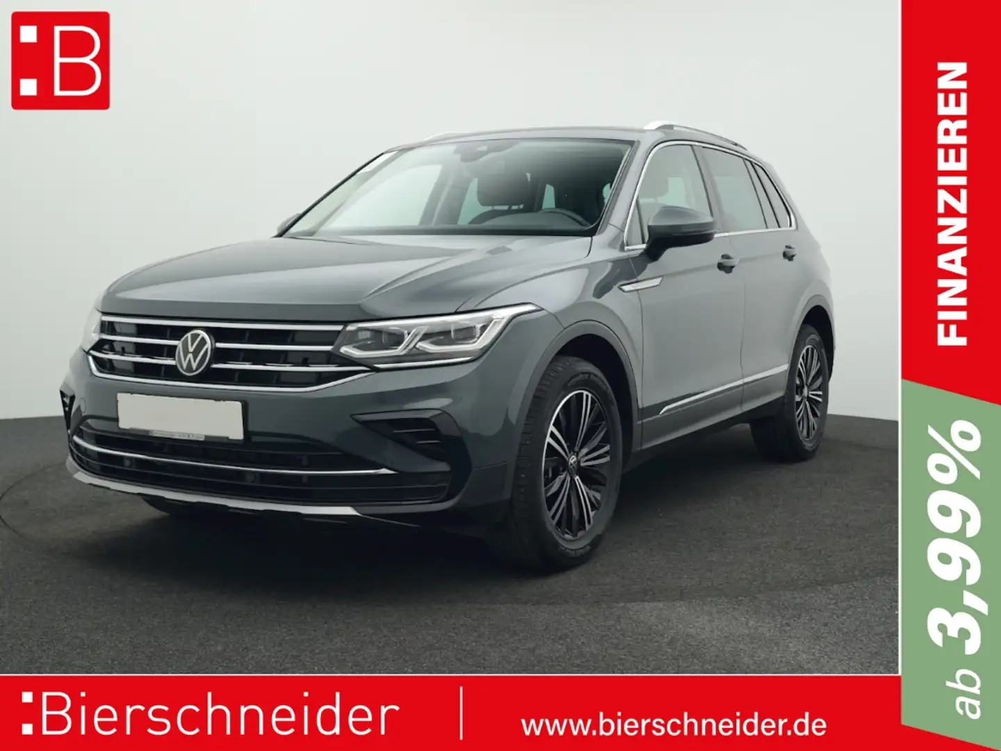 Volkswagen Tiguan 2.0 TSI DSG 4Mo. Elegance PANO STANDH eHECK Grau - 1
