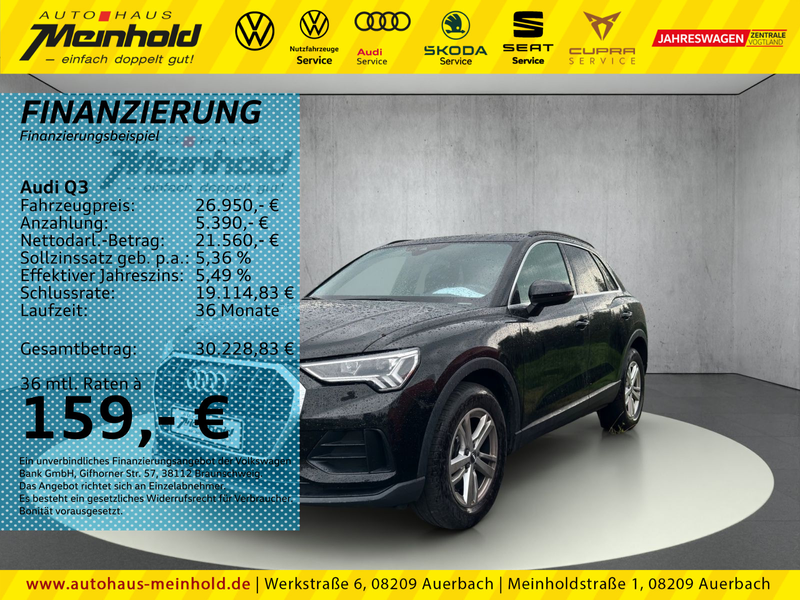 Audi Q3 40 TFSI quattro S tronic, ACC, el. Klappe