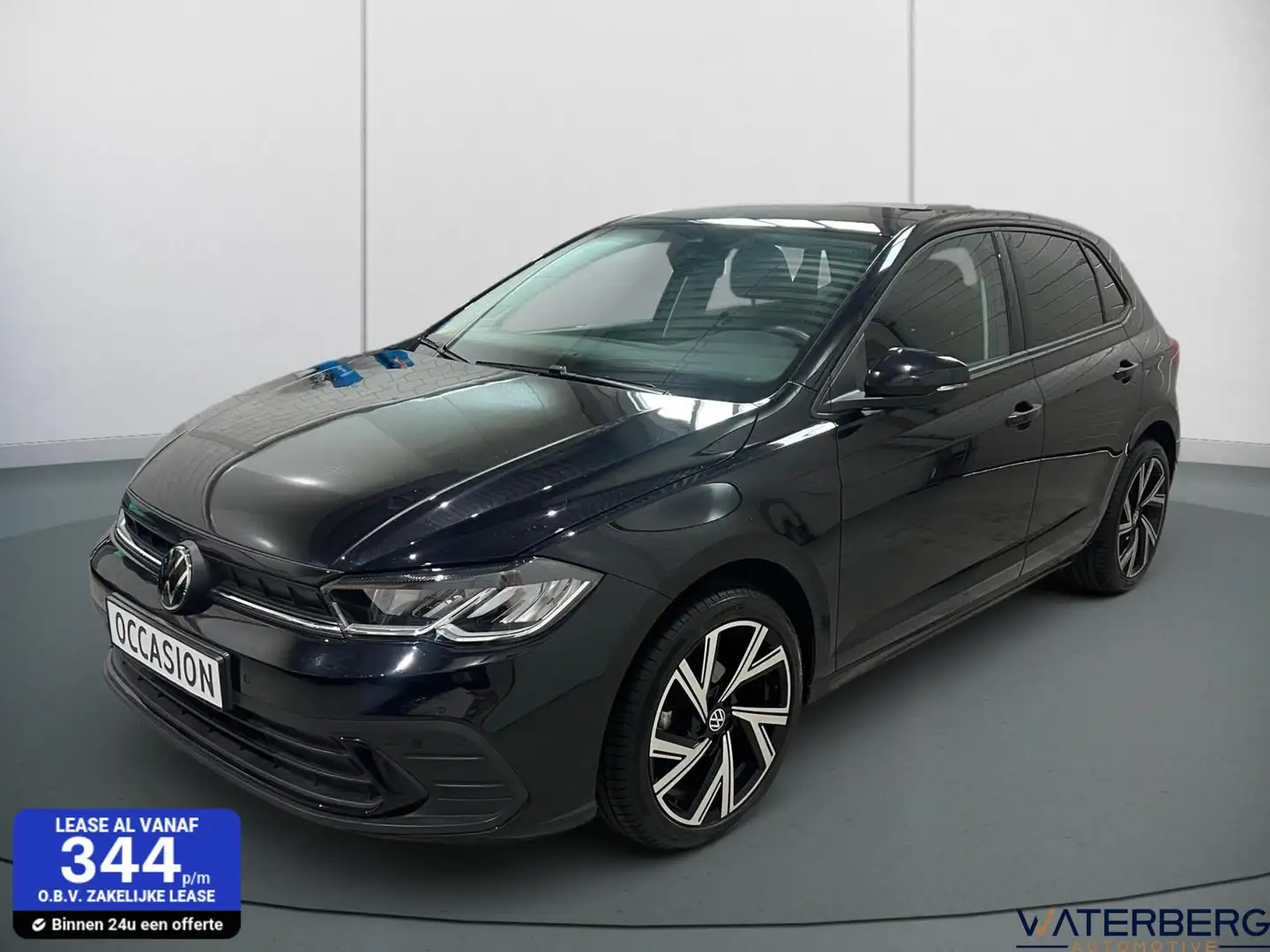 Volkswagen Polo 1.0 TSI DSG*Apple Carplay*Virtual*Keyless*Lane Ass Zwart - 1