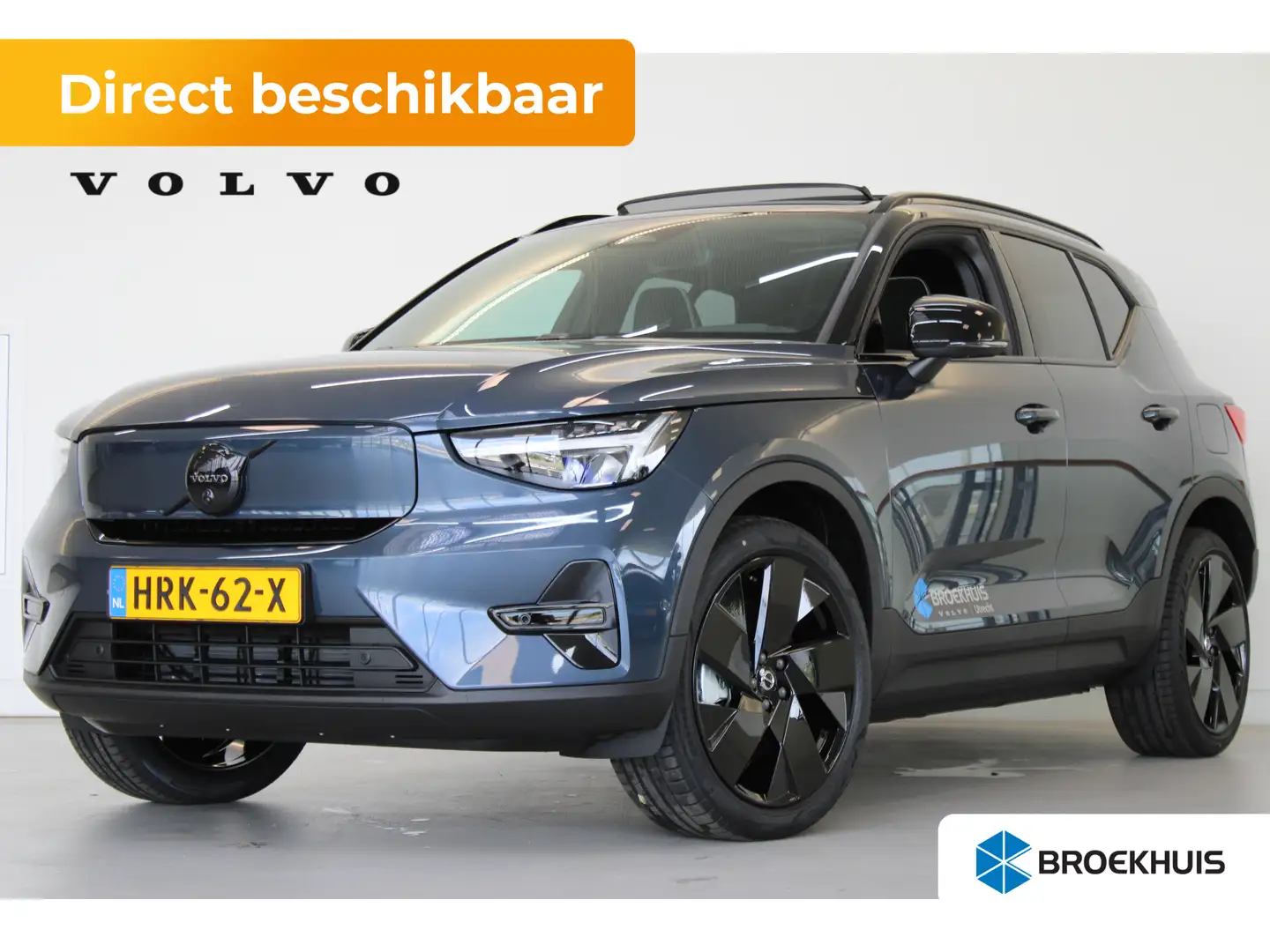 Volvo EX40 252PK Extended Range Ultra Black 82kWh | Panoramad Blauw - 1