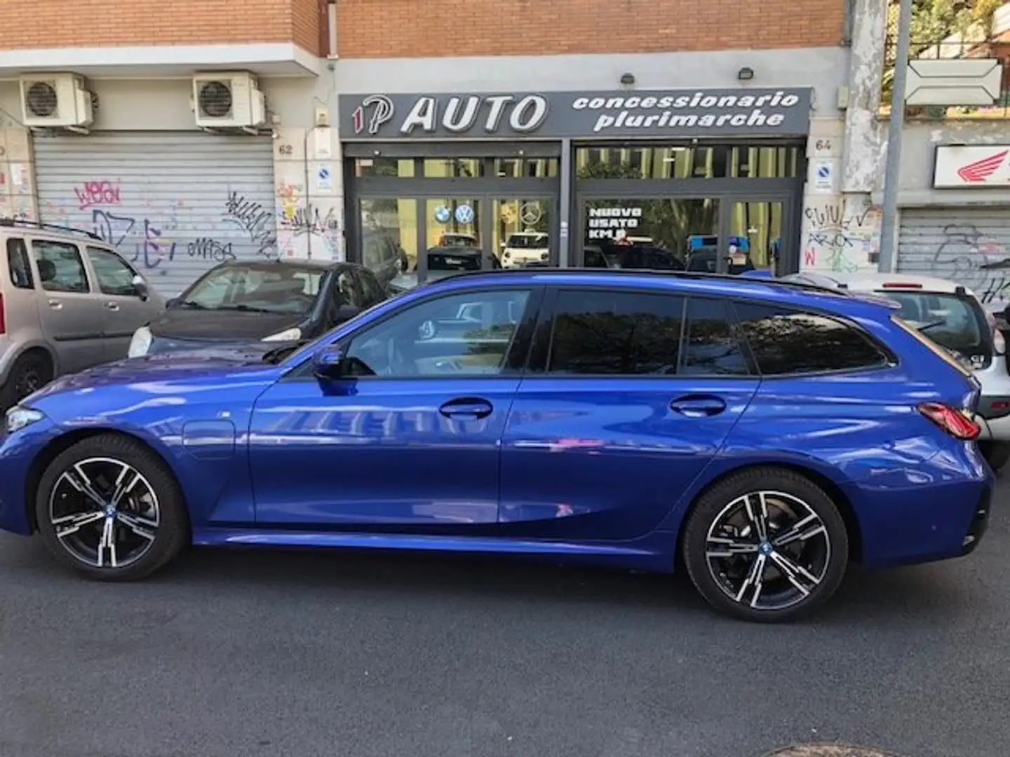 BMW 330 E TOURING M SPORT UFFICIALE LASER CAMERA X DRIVE Blu/Azzurro - 1