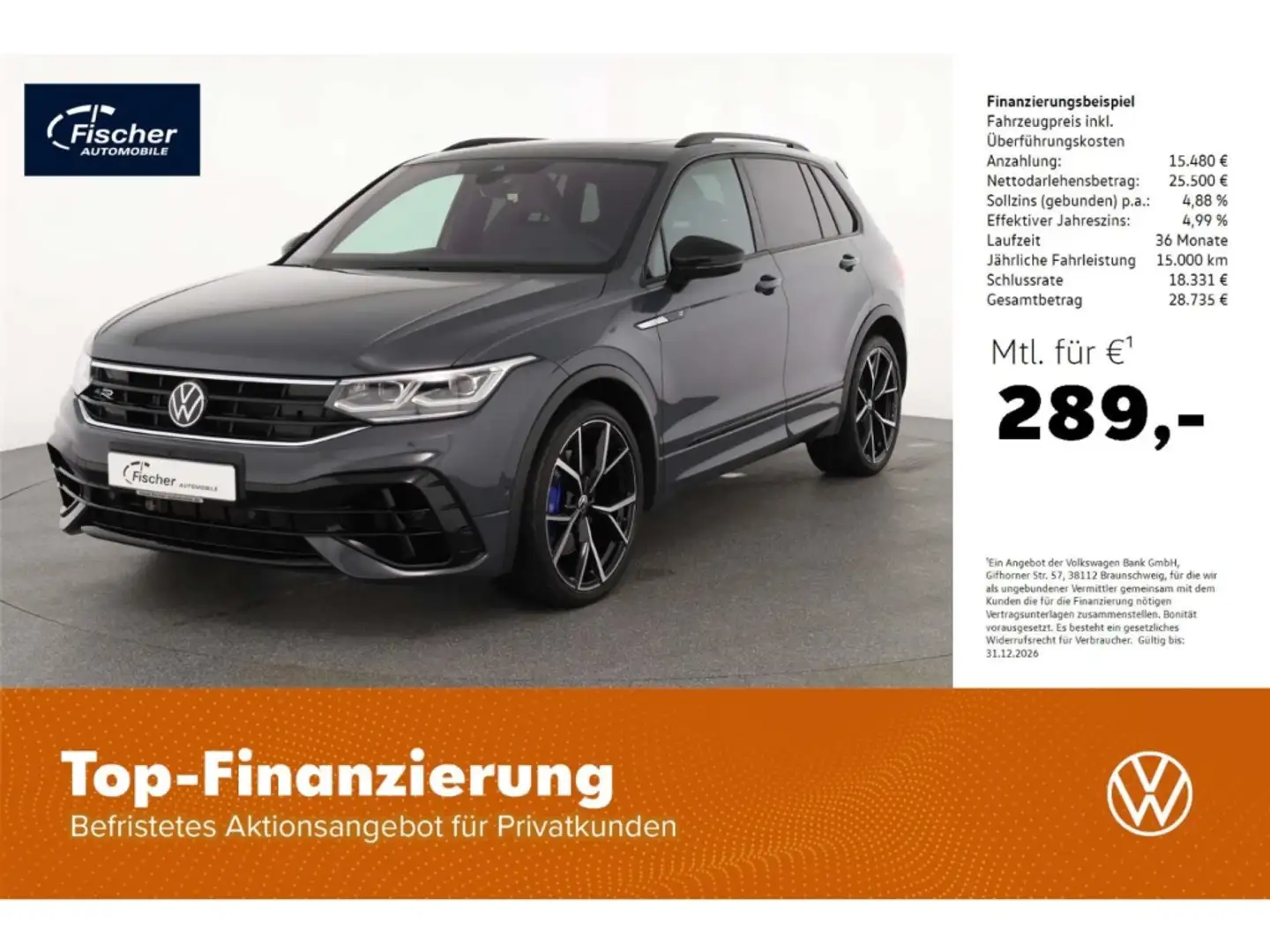 Volkswagen Tiguan 2.0 TSI OPF 4Motion R Grau - 1