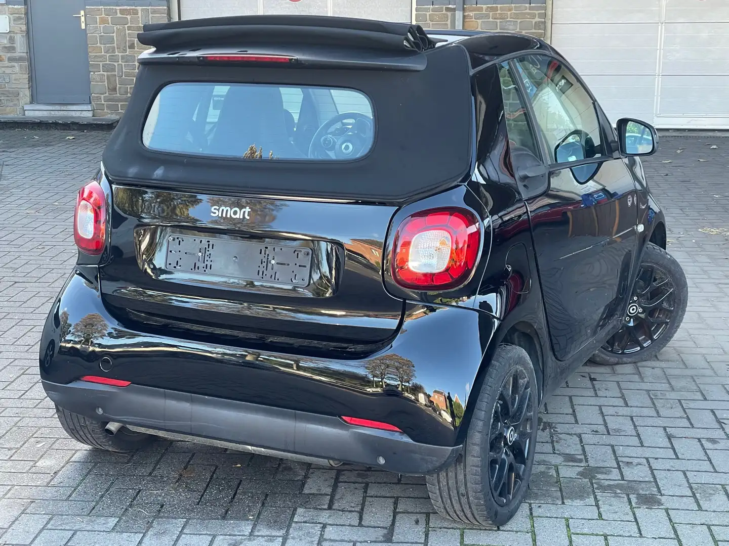 smart forTwo 0.9 Turbo/CABRIO/AUTOMAT/GPS/REGULATEUR/GARANTIE!! Zwart - 2