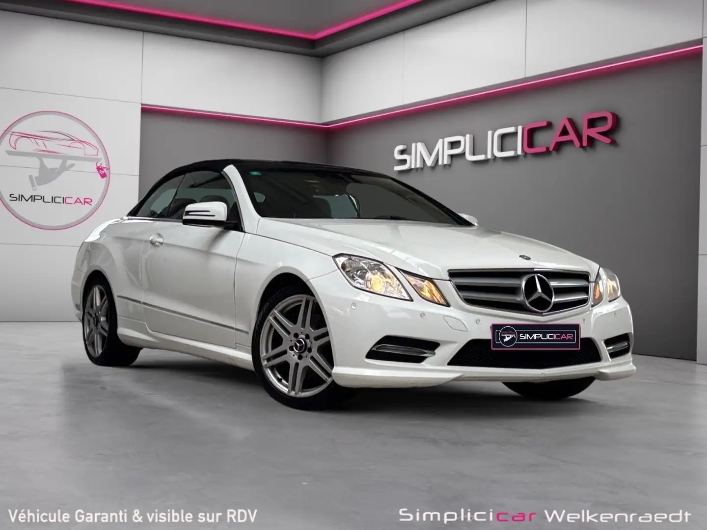 Mercedes-Benz E 220 CABRIOLET /PACK AMG / SG CHAUFF / CHAUFFE NUQUE Wit - 1