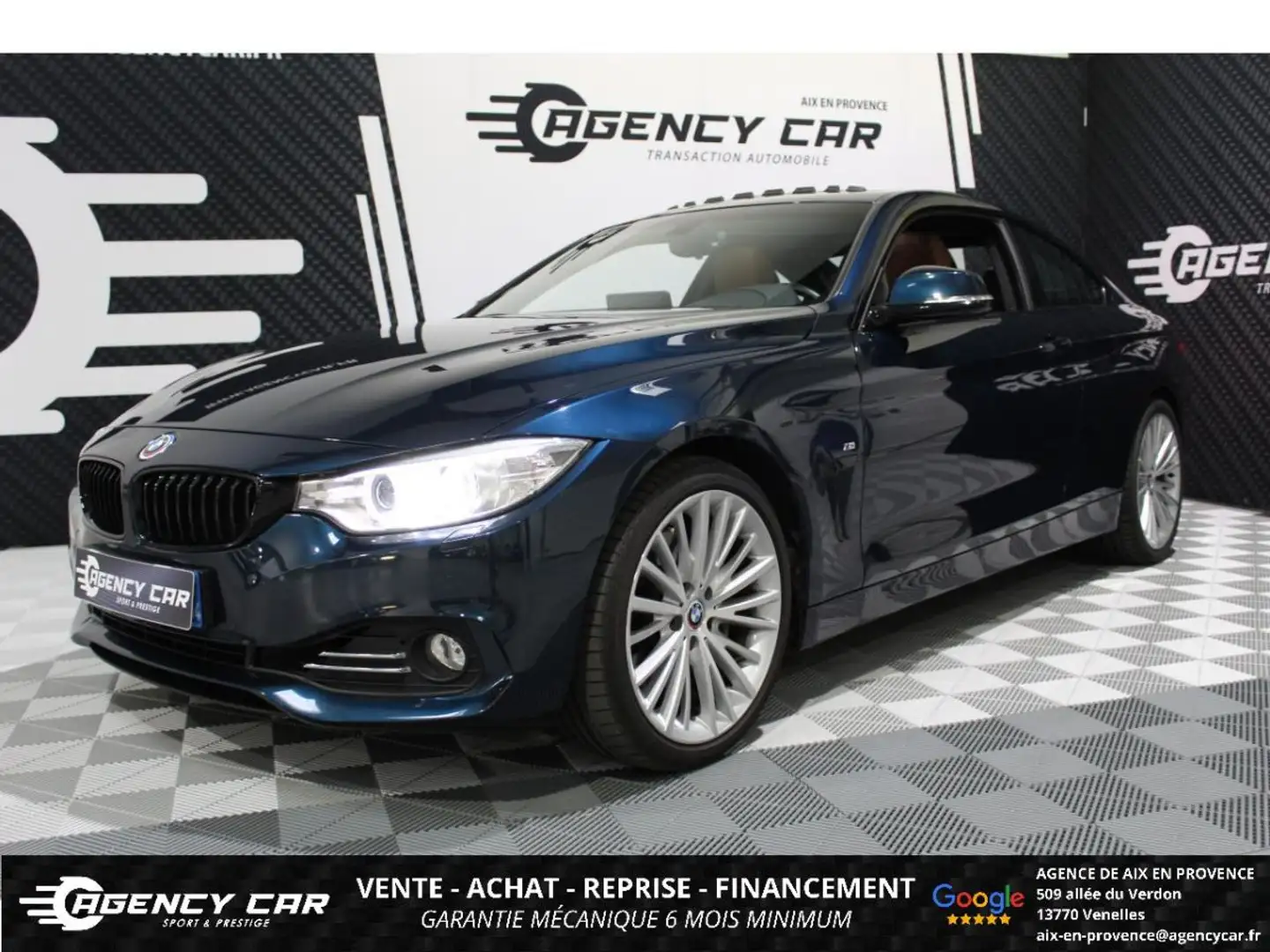 BMW 435 SERIE 435i Coupé Luxury COUPE F32 F82 435i - CARPLAY - TOIT OUVRANT Bleu - 1