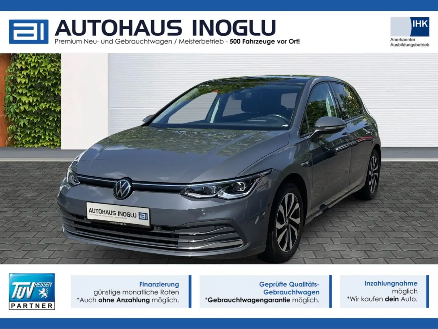 Volkswagen Golf 2.0 TDI Active DSG Navi+Matrix+Pano+AHK+R-Kam+ACC Grau - 1