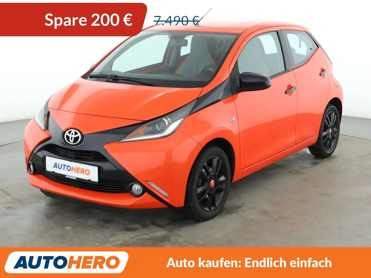 Toyota Aygo 1.0 X-Cite *LIMITER*CAM*KLIMA* Orange - 1