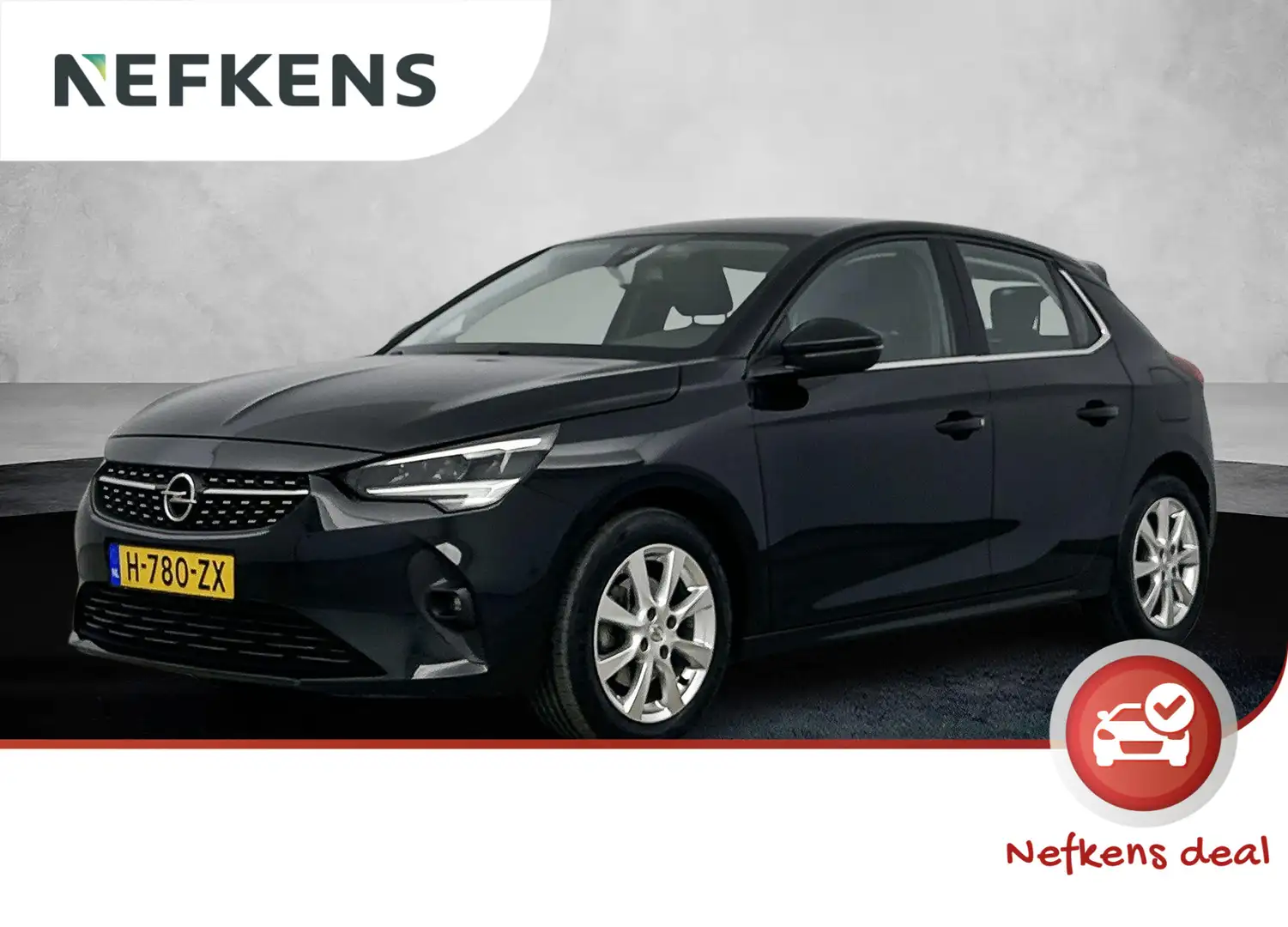 Opel Corsa 1.2 Elegance 100pk automaat | Apple CarPlay/Androi Zwart - 1