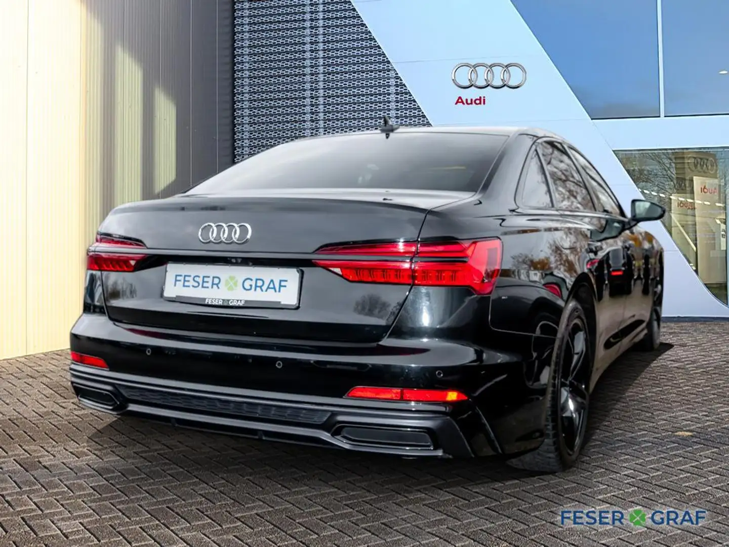 Audi A6 55 TFSI 2x S line /HD-Matrix/Leder/adAIR/HuD Schwarz - 2