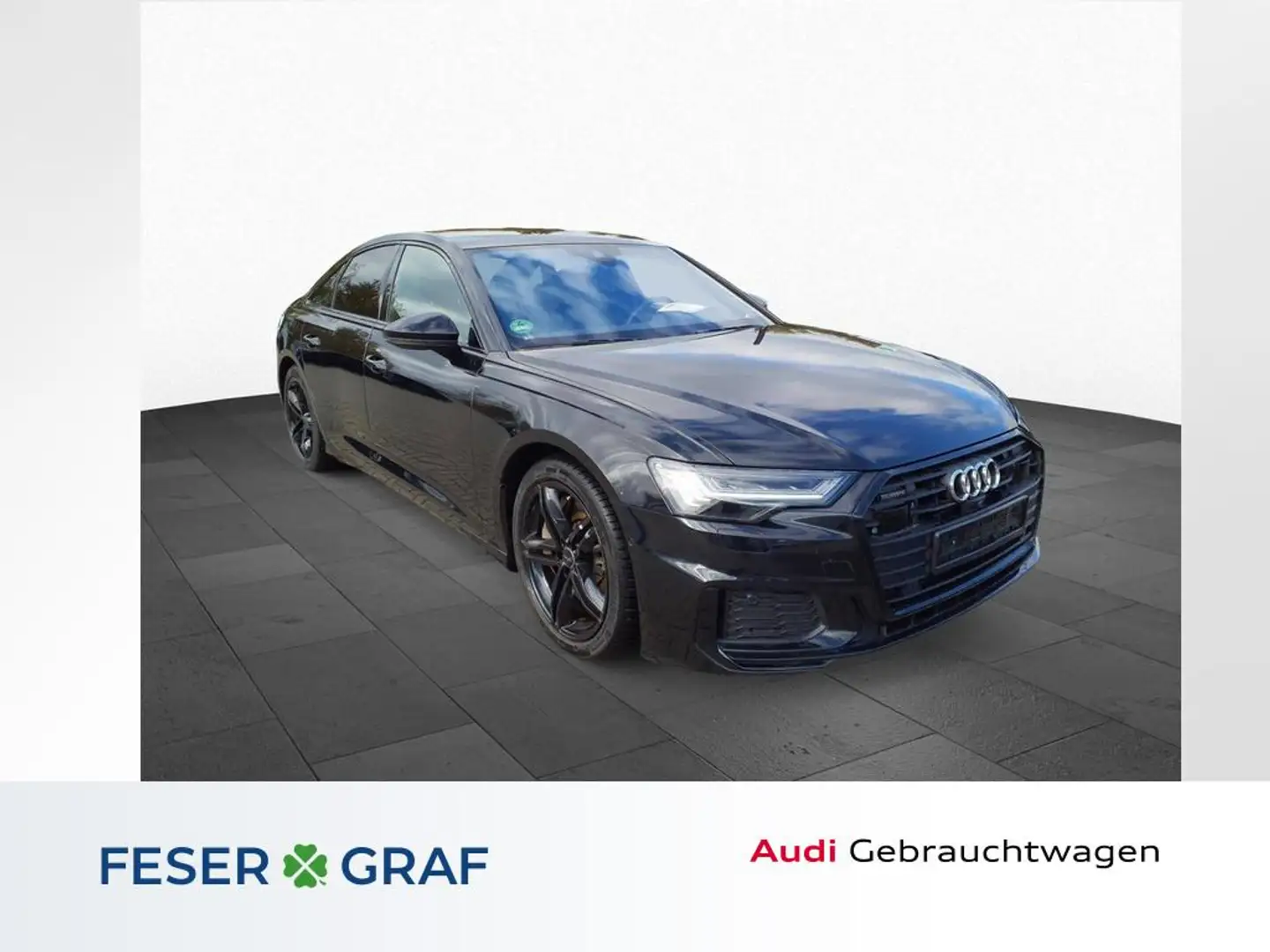Audi A6 55 TFSI 2x S line /HD-Matrix/Leder/adAIR/HuD/B&O/ Schwarz - 1