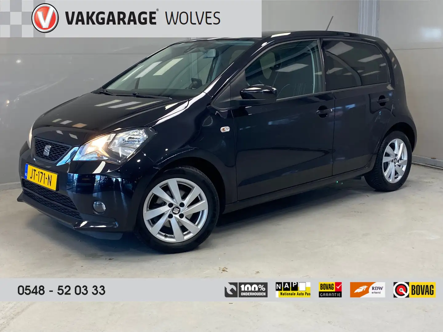 SEAT Mii 1.0 Sport Connect | NAVI | AIRCO | CRUISE CONTROL Negro - 1