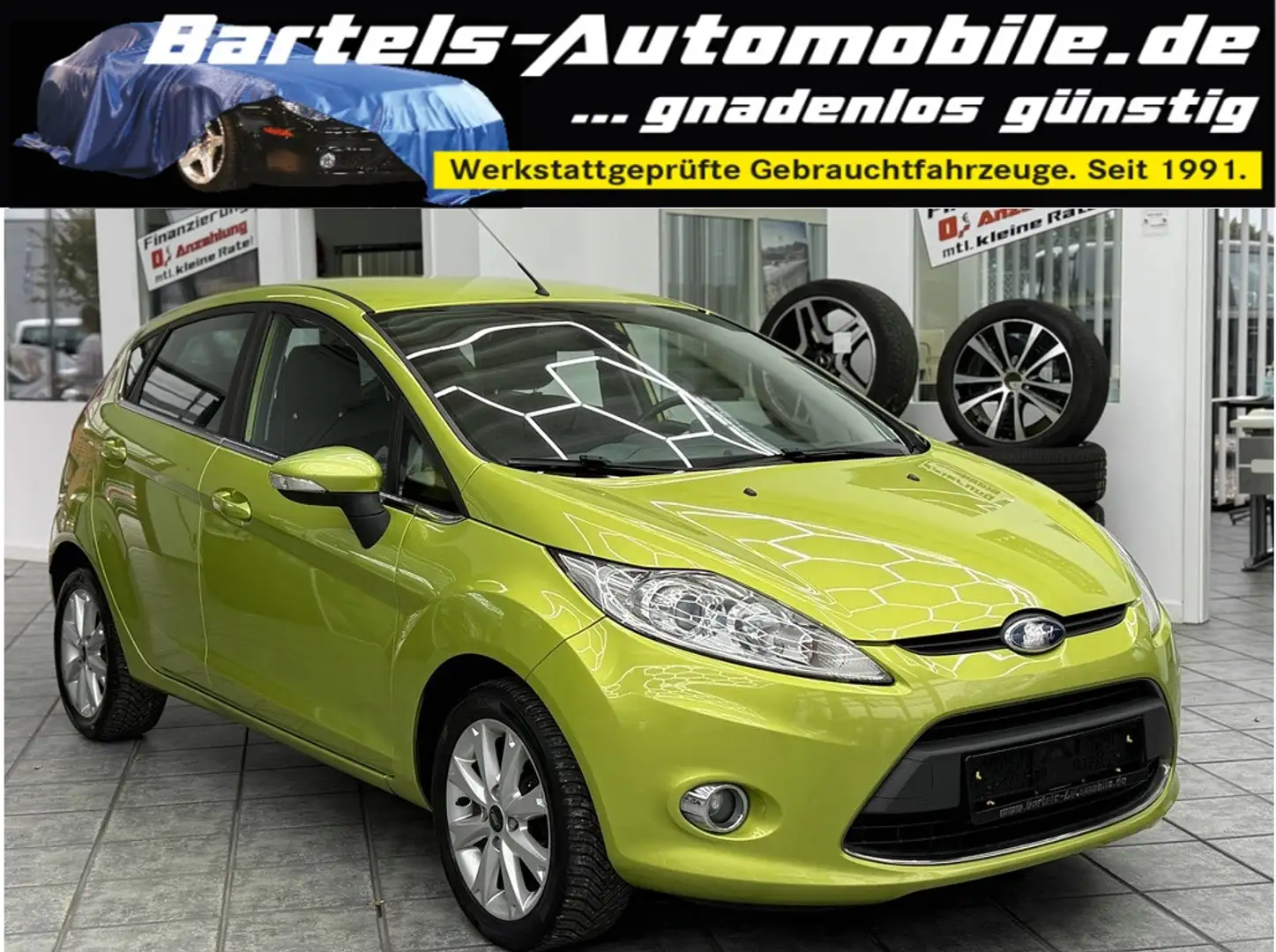 Ford Fiesta 1.25 Titanium, 2.Hand, Klima, HU 2 2026! Grün - 1