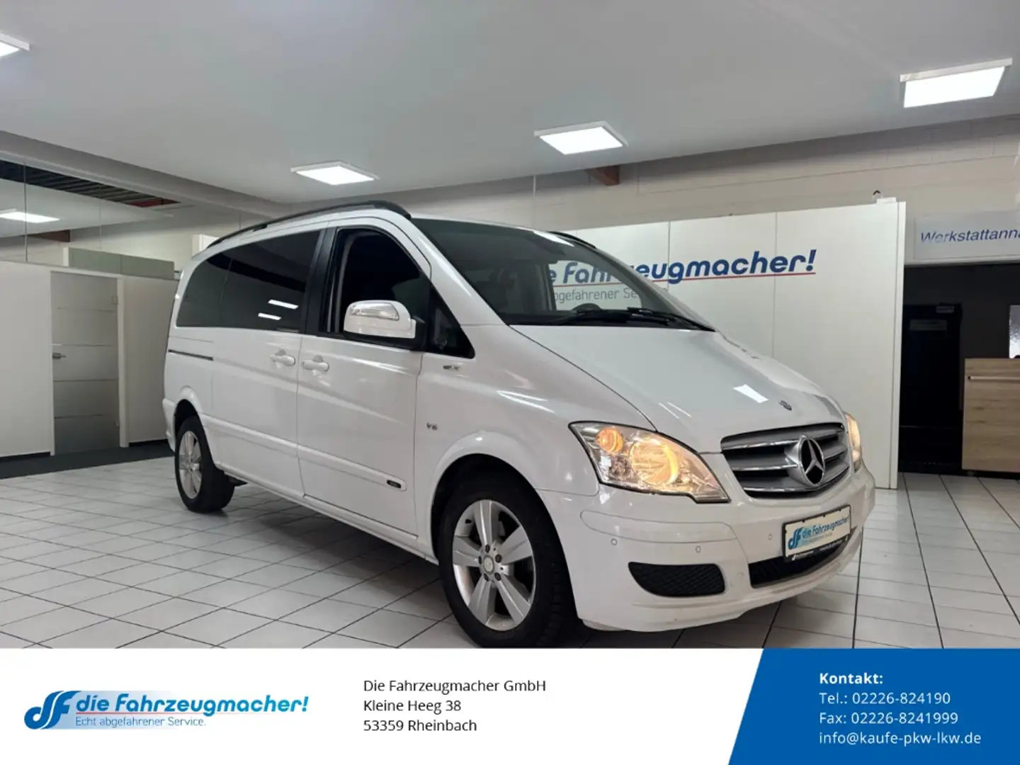 Mercedes-Benz Viano V6 3.0CDI Trend Edition Kom. Klimaautom SHZ Temp P Blanc - 1