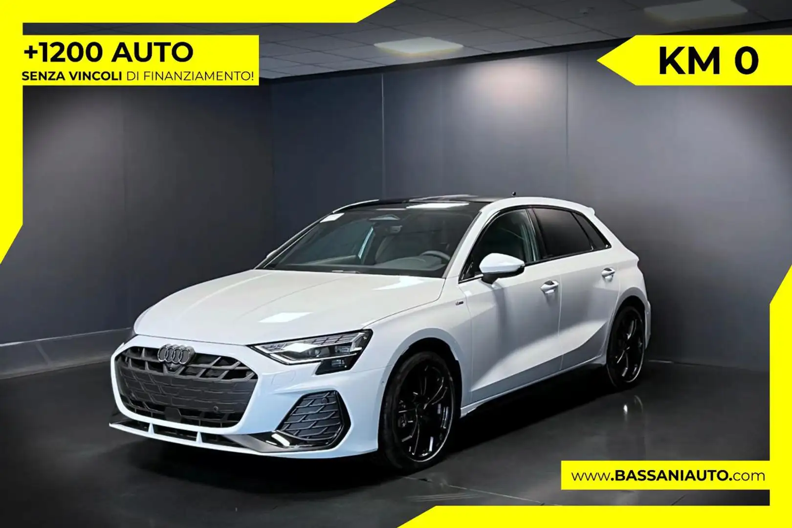 Audi A3 SPB 35 TDI 150CV S tronic S line Bianco - 1