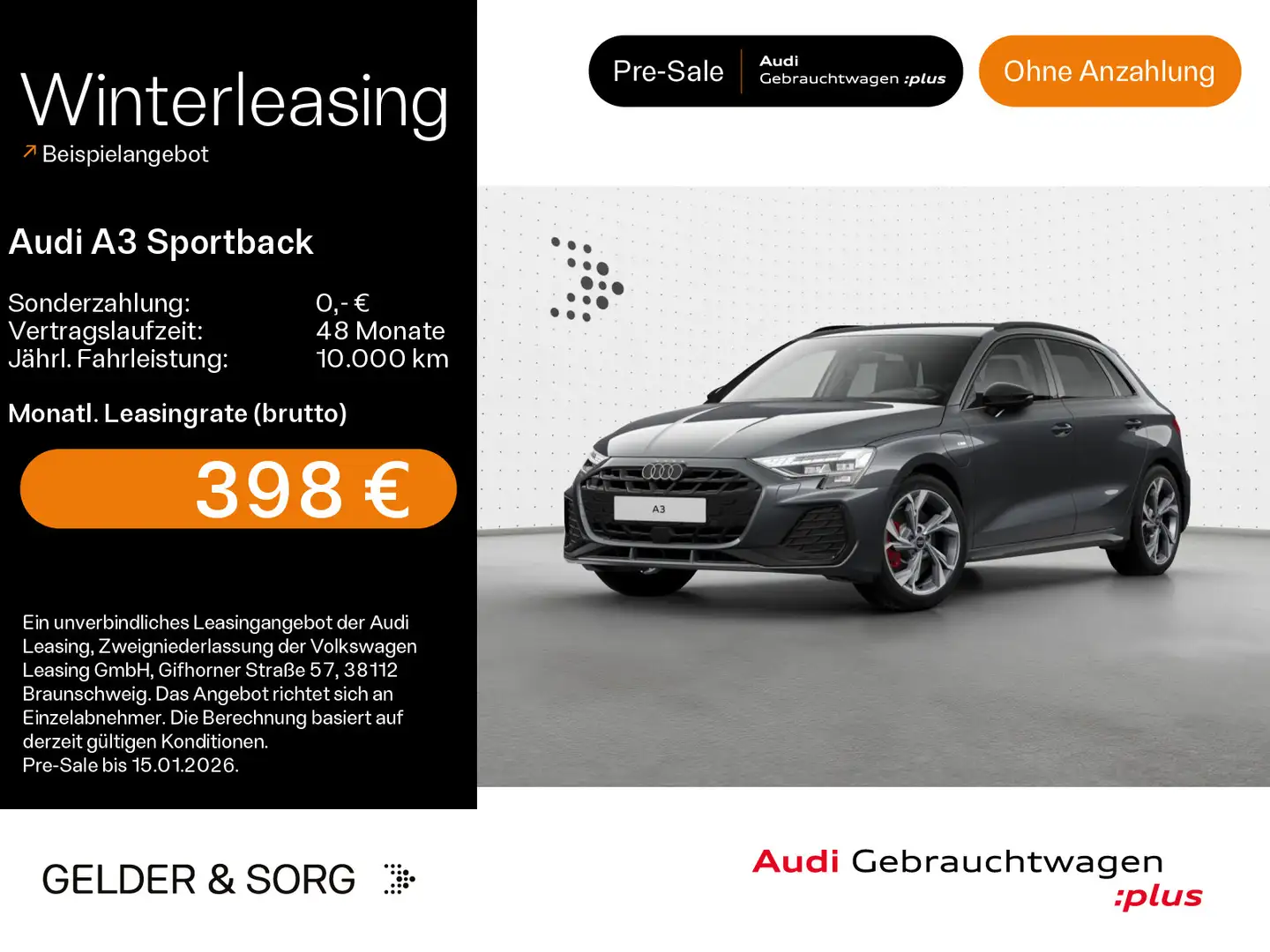 Audi A3 45 TFSI e S line Matrix*AHK*SONOS* Grau - 1
