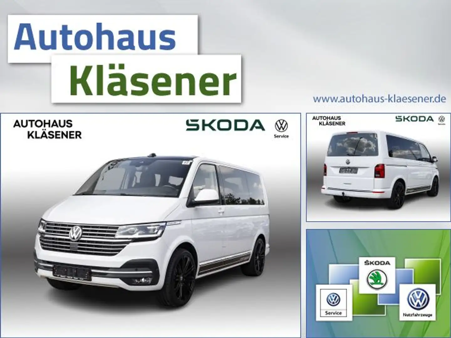 Volkswagen T6.1 Multivan Gen Six 2.0TDI DSG NAVI LED KAM ACC Weiß - 1