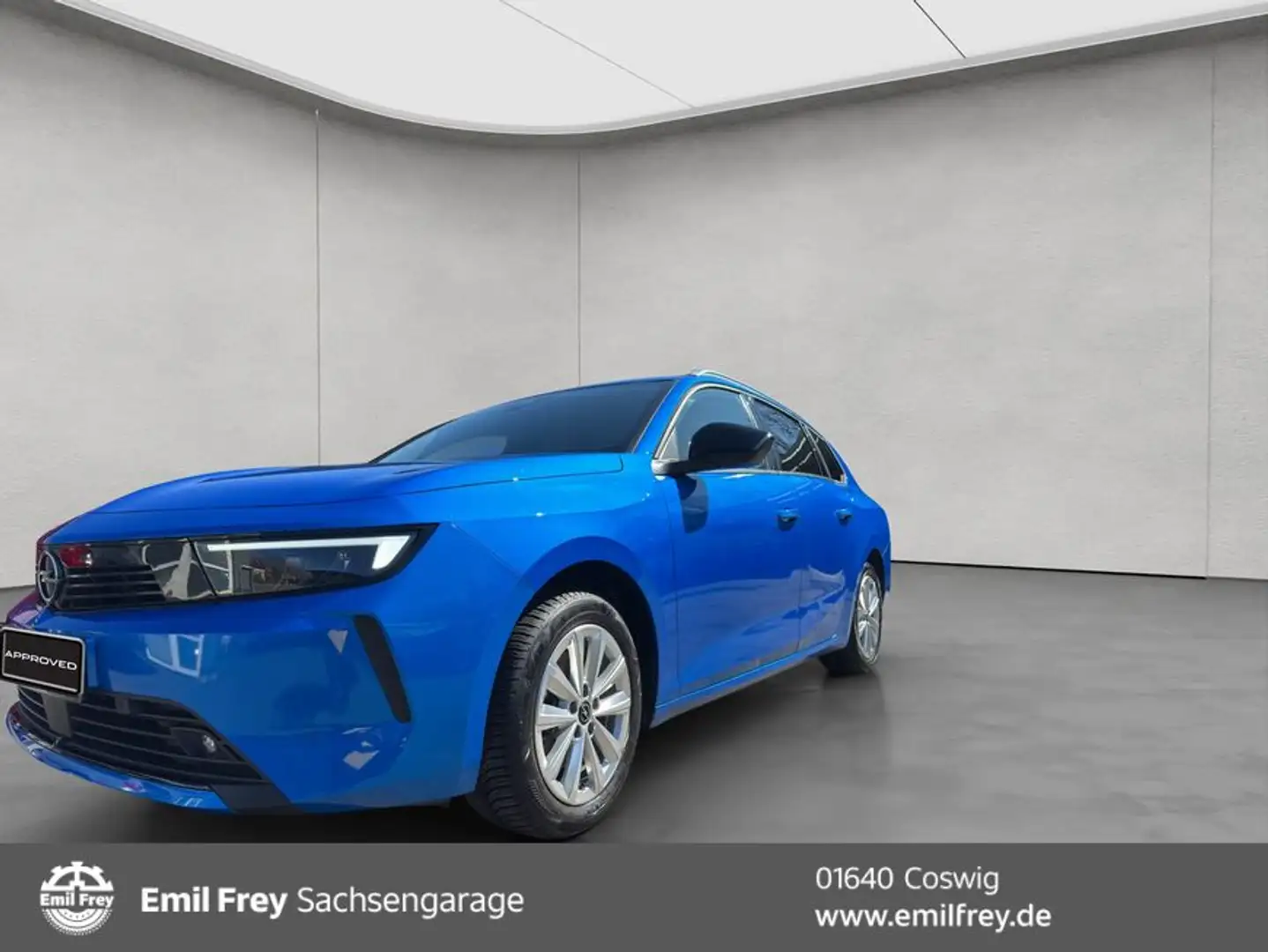 Opel Astra Sports Tourer 1.5 D Automatik Elegance AHK Blauw - 1