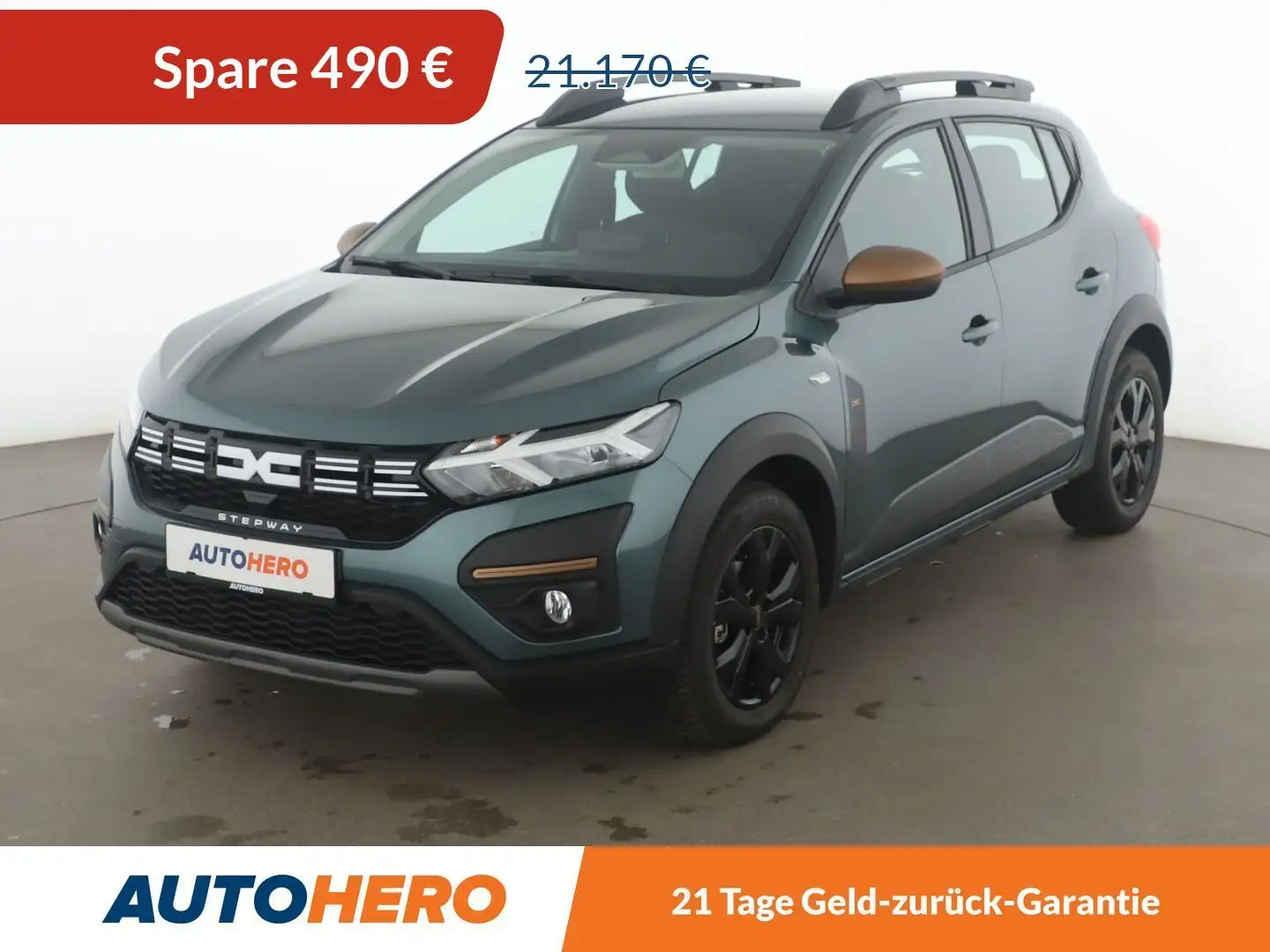 Dacia Sandero 1.0 TCe Stepway Extreme Aut.*LED*TEMPO*CAM*PDC Grün - 1