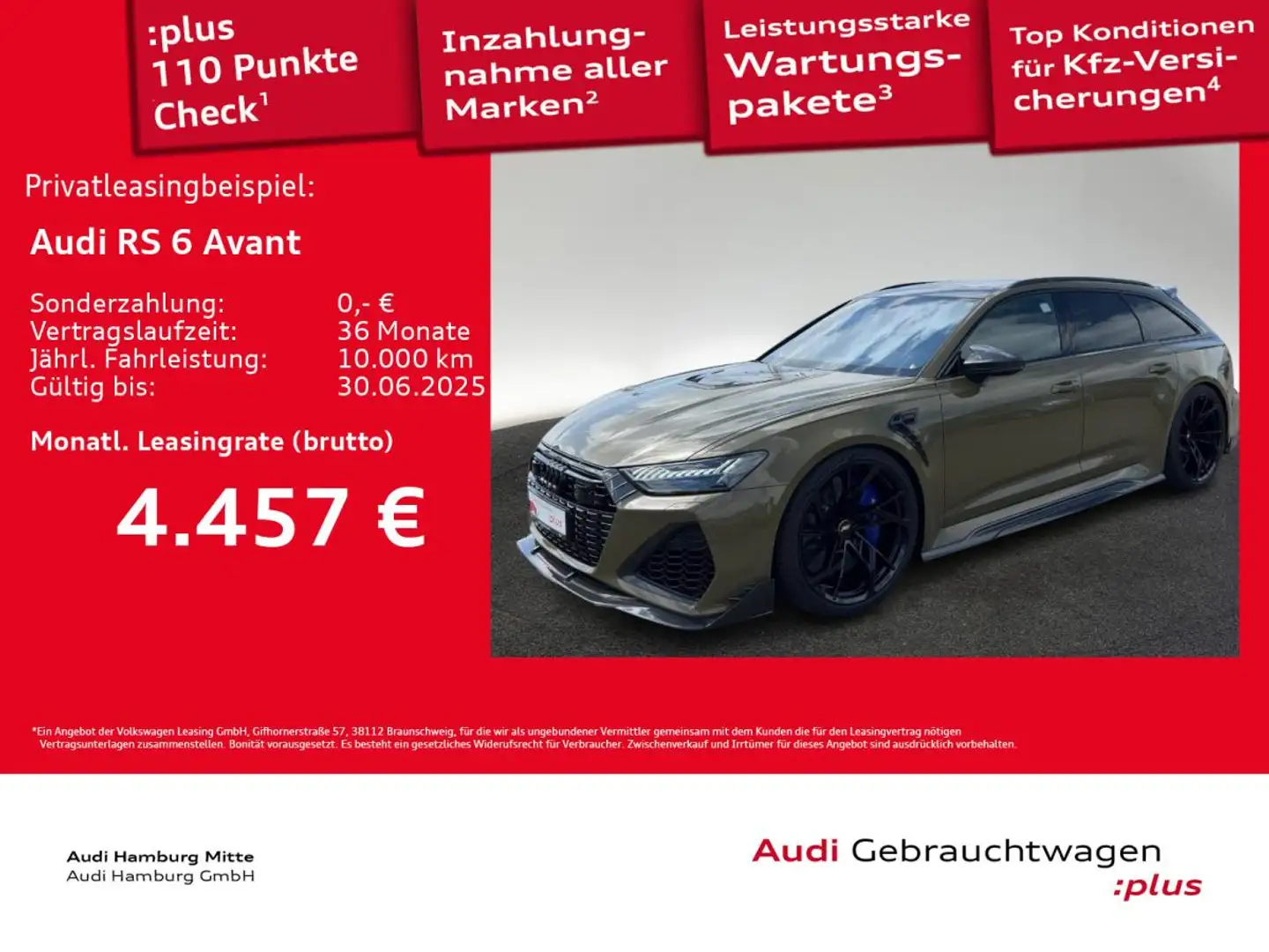 Audi RS6 Avant quattro tiptronic ABT -LE Legacy Edition Grün - 1