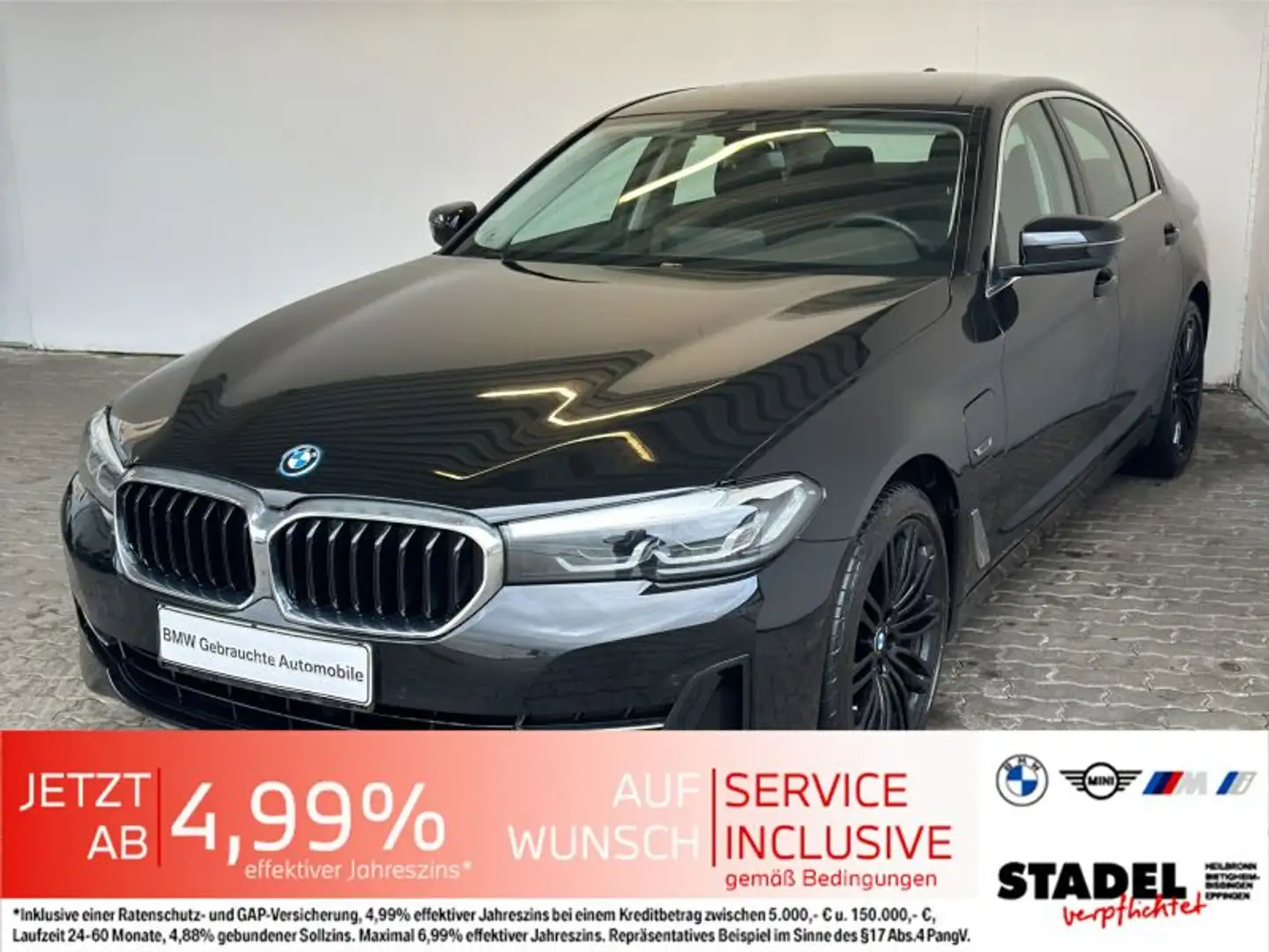 BMW 520 e Lim. Navi.LED.WLAN.DAB Schwarz - 1