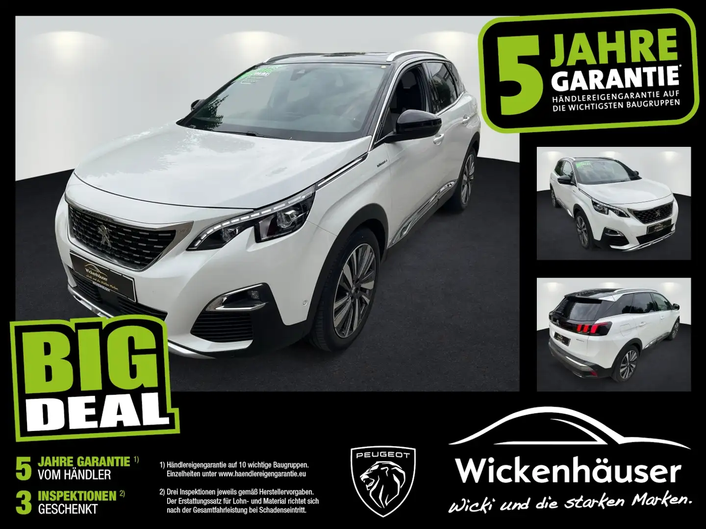 Peugeot 3008 Hybrid4 300 PHEV GT FLA Pano AHK LM Kamera Blanc - 1