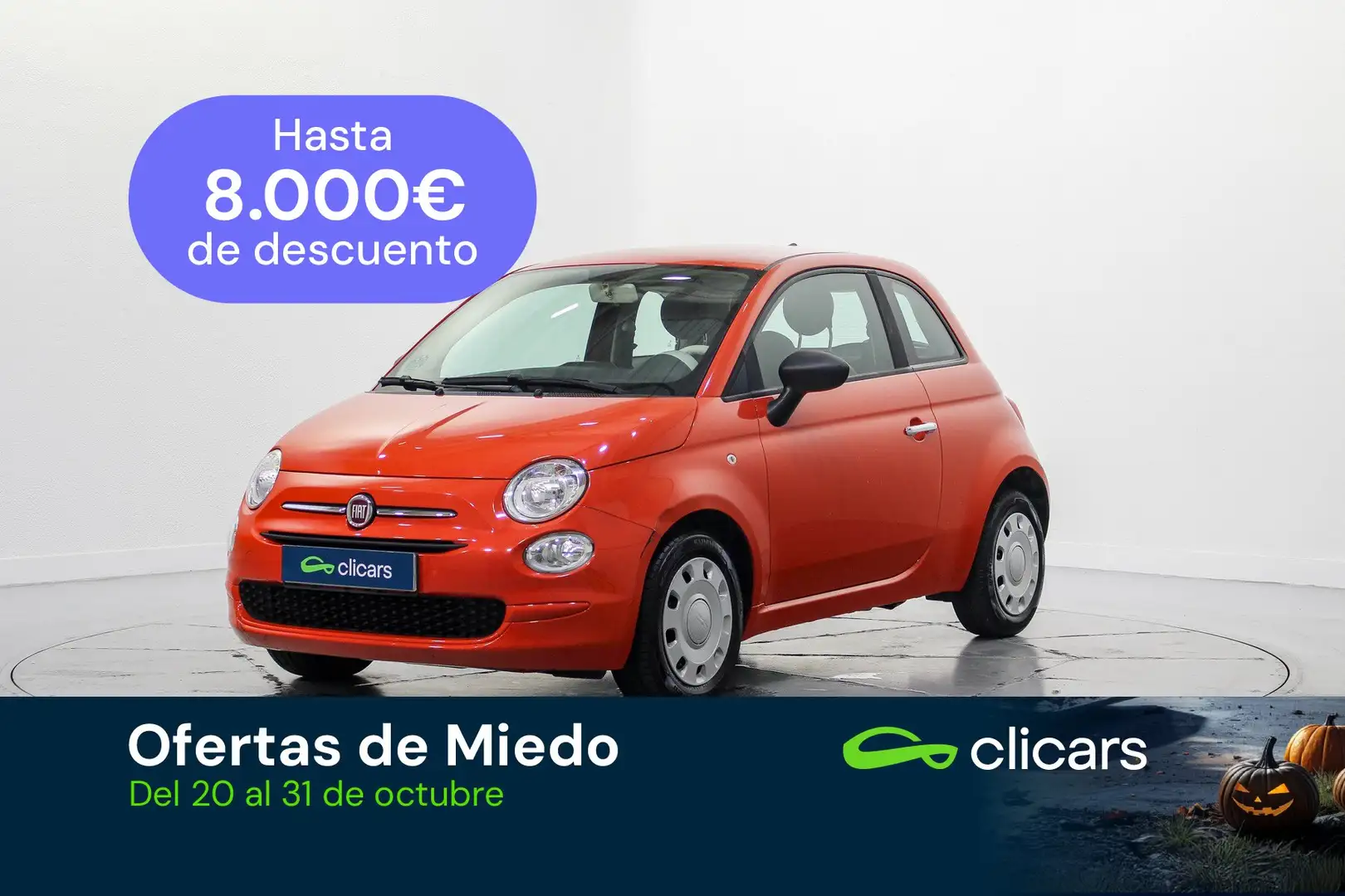 Fiat 500 1.0 Hybrid Cult 52kW Rouge - 1