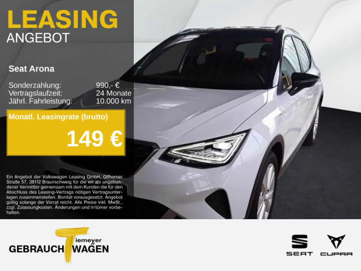 SEAT Arona 1.0 TSI DSG X-PERIENCE NAVI LED PARKLENK K Weiß - 1