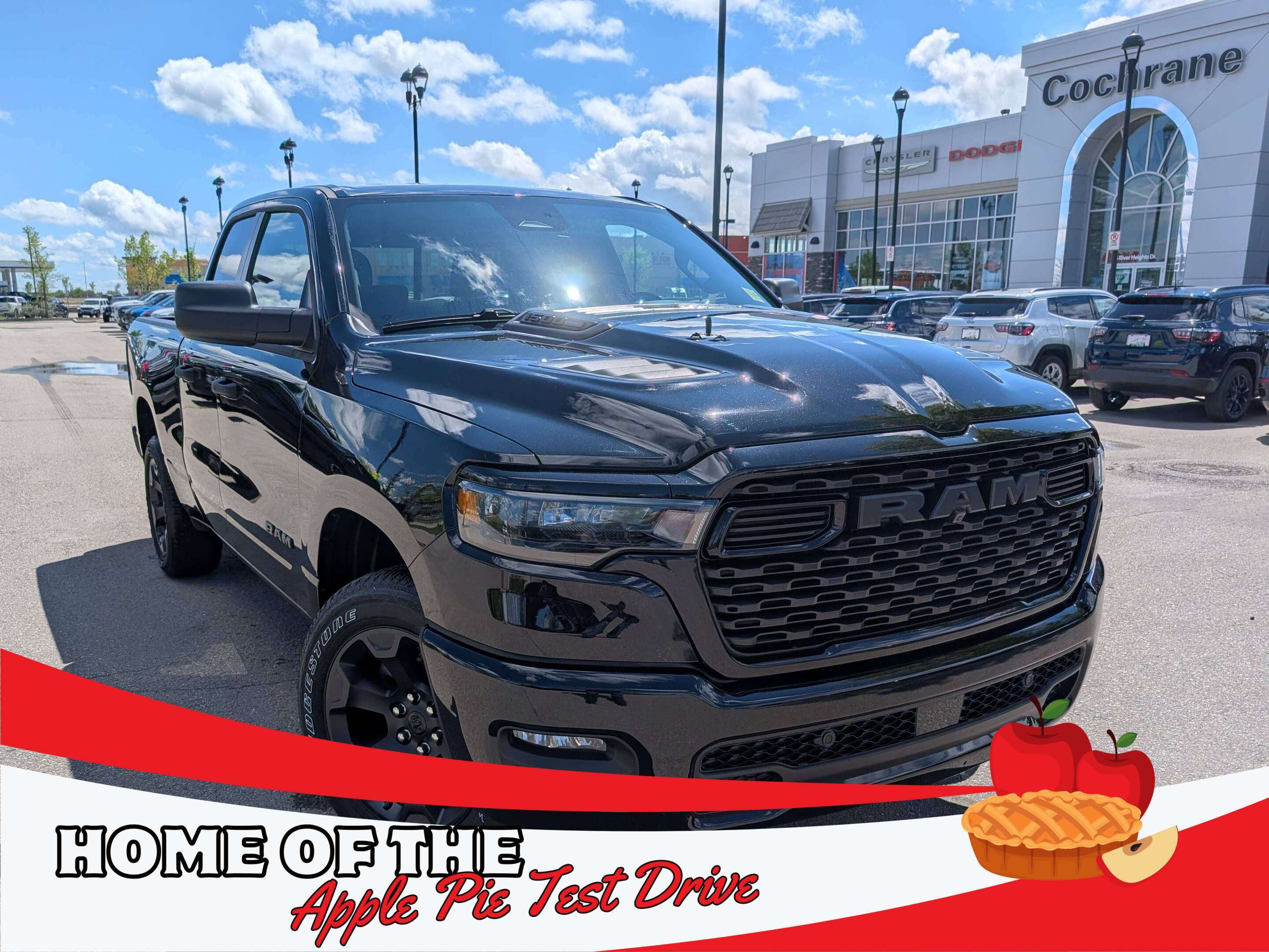 Black 2026 RAM 1500 Pickup Truck Four-Wheel Drive 8-Speed Automatic