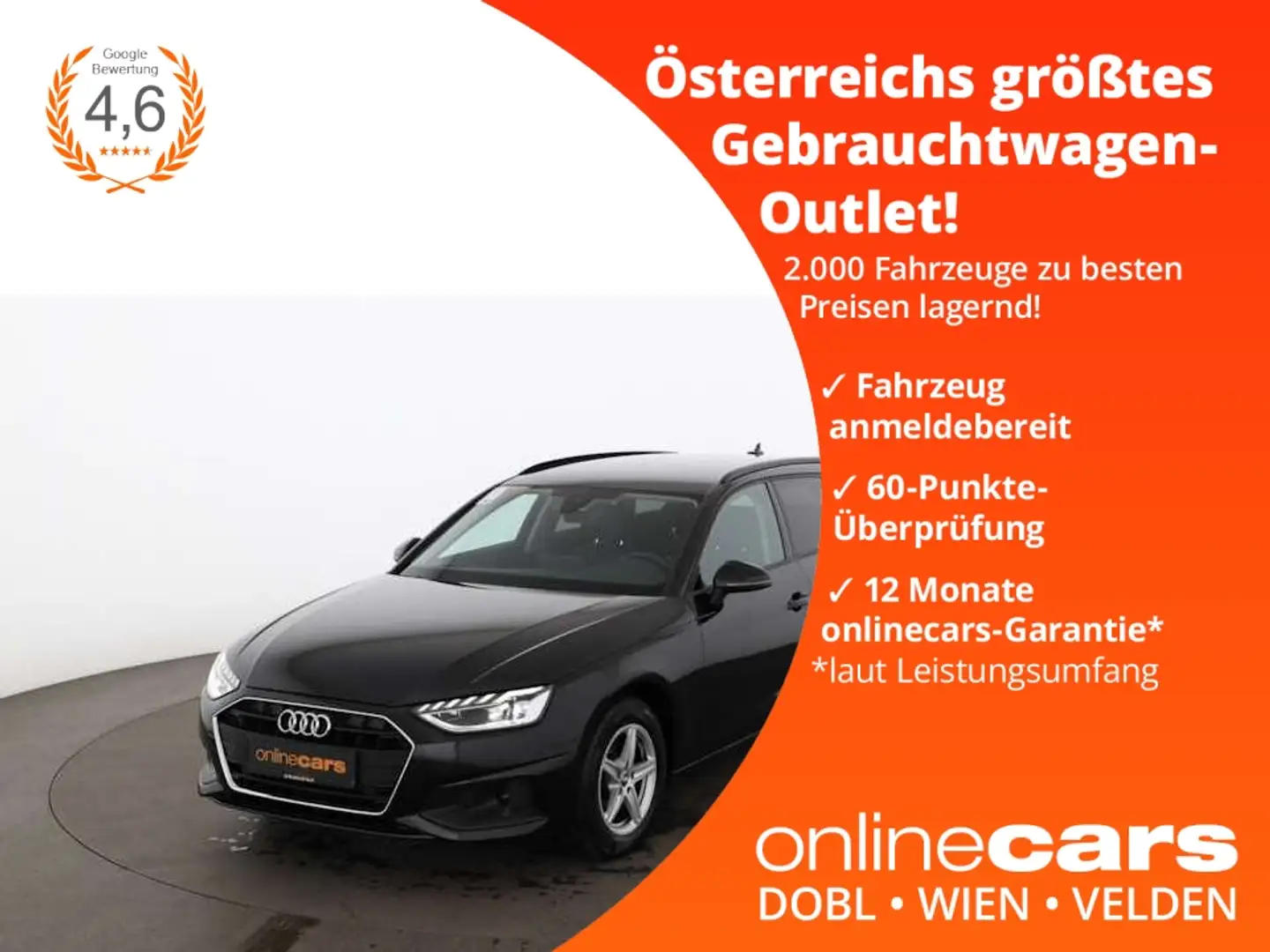 Audi A4 30 TDI Avant Aut LED NAVI SITZHZG LEDER Schwarz - 1
