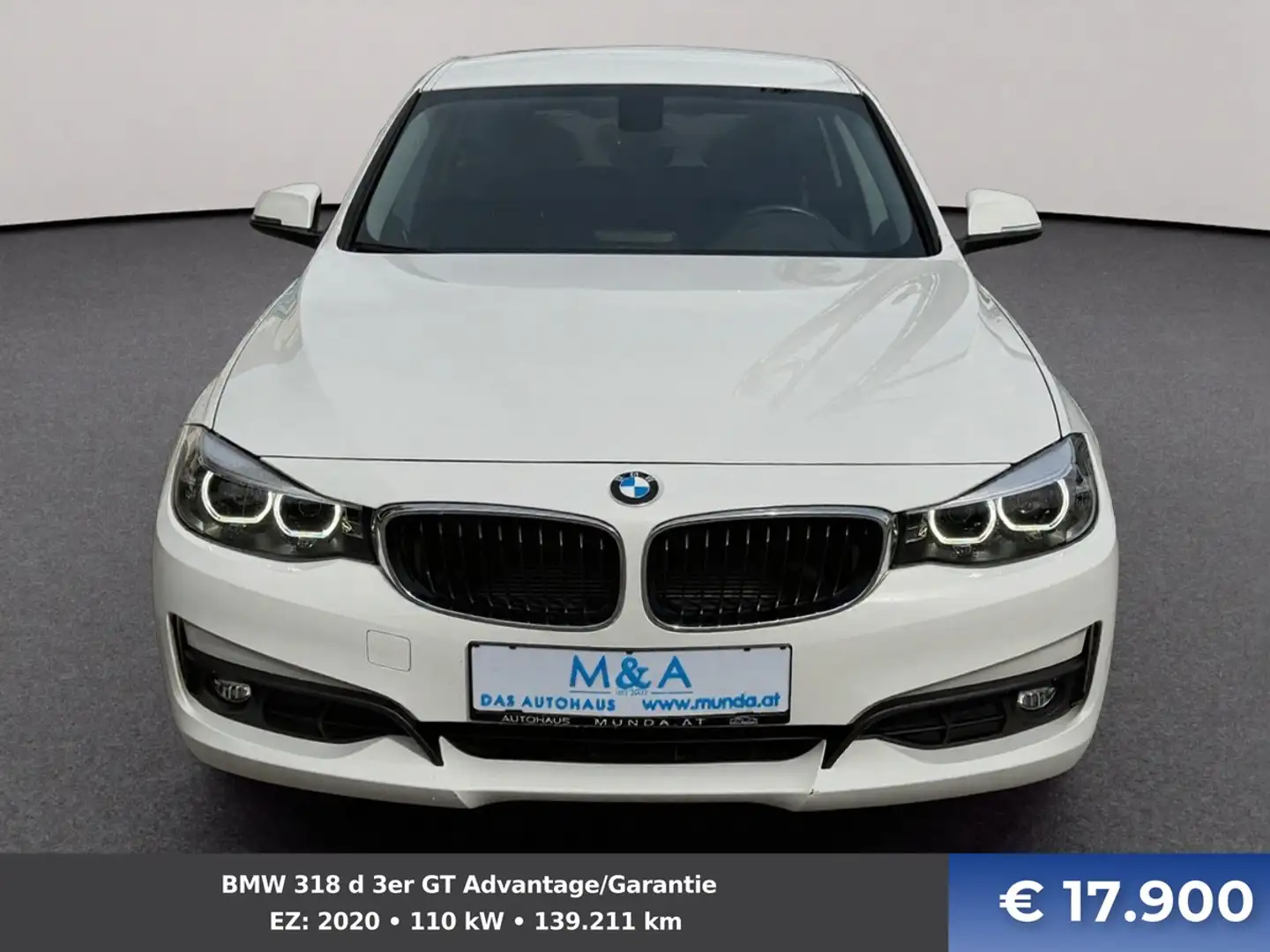 BMW 318 d 3er GT Advantage/Garantie Weiß - 2