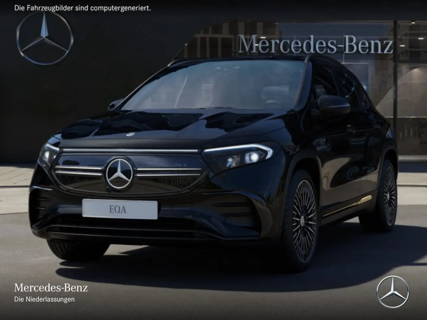 Mercedes-Benz EQA 250 AMG+NIGHT+20"+ADVANCED+KAMERA+SPUR Schwarz - 2