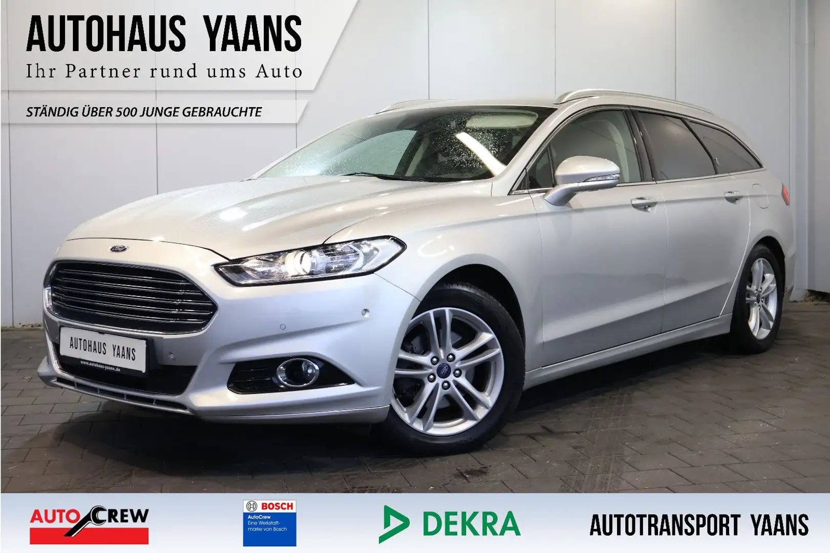 Ford Mondeo 2.0 TDCI Titanium ACC+KEY+LANE+NAVI+17" Silber - 1
