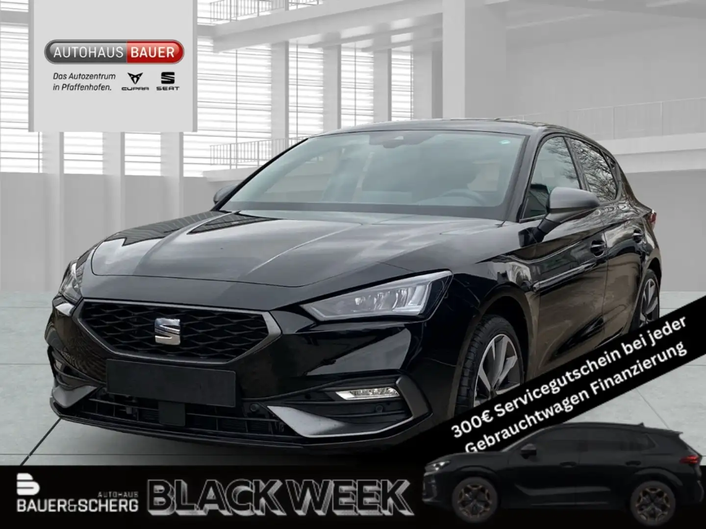 SEAT Leon FR 1.5eTSI DSG AUTOM ACC FULLINK NAVI PARKLENK V+H Schwarz - 1