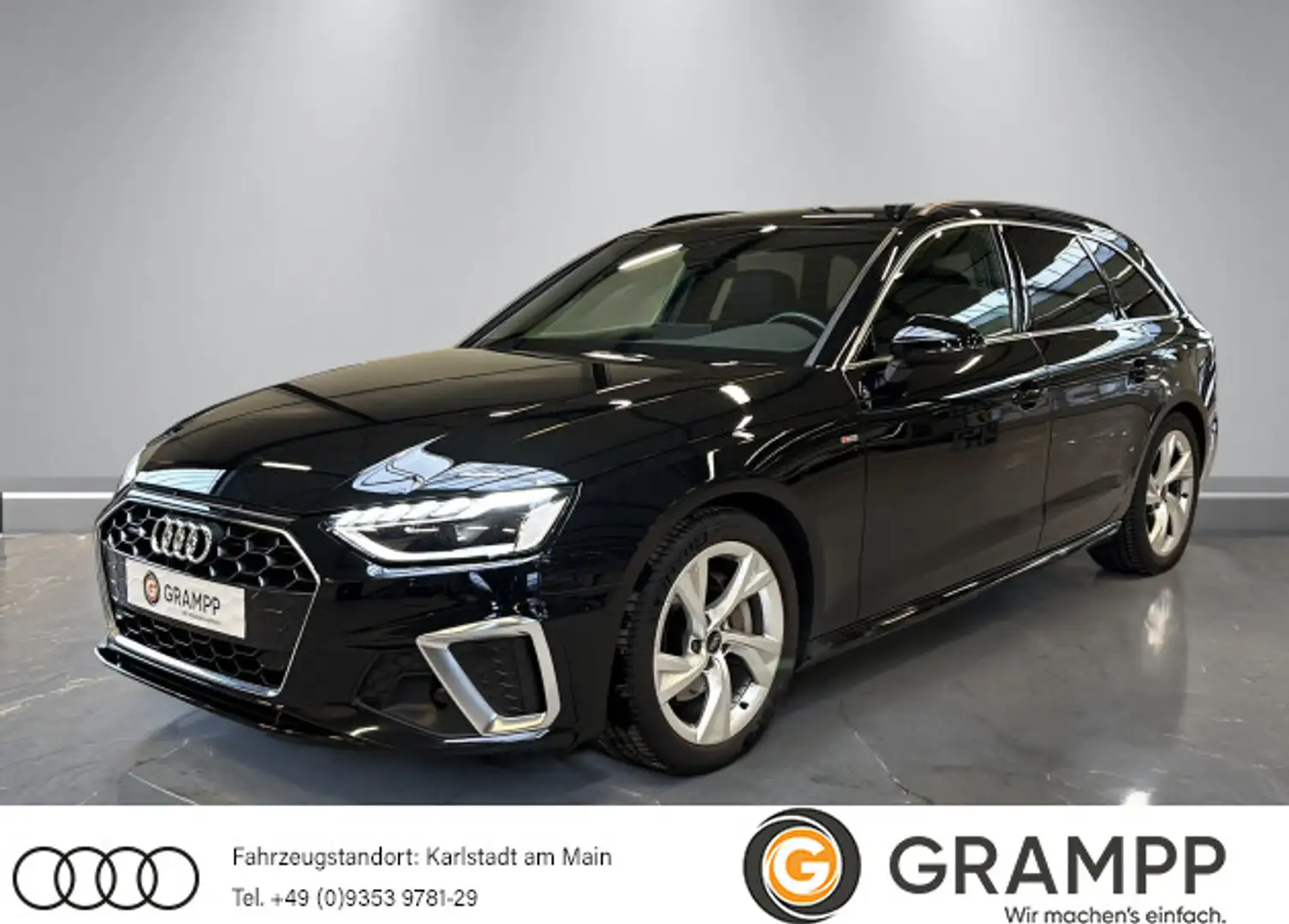 Audi A4 S line 40 TFSI quattro S-tronic +STDHZG Schwarz - 1