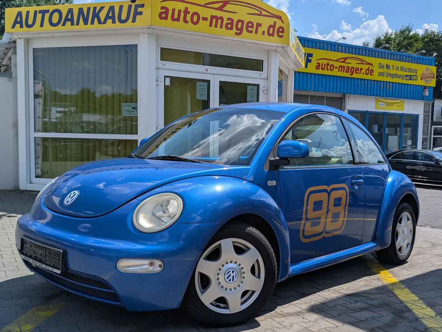 Volkswagen New Beetle 1.9TDI*Klima*TÜV06.2026*VieleTeileNEU Bleu - 1