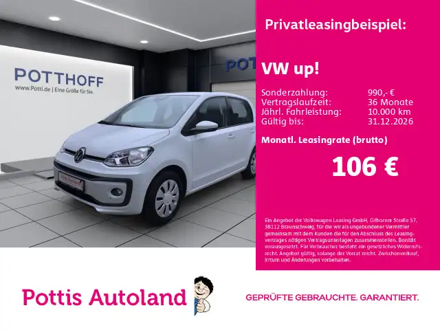 Volkswagen up! 1.0 MPI MOVE SITZHZG KLIMA DAB+