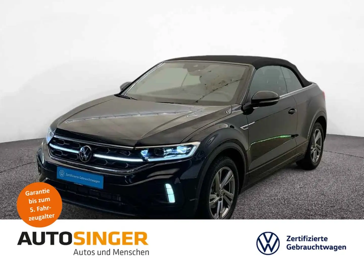 Volkswagen T-Roc Cabriolet R-Line TSI DSG *IQ*SHZ*ACC*NAVI* Schwarz - 1