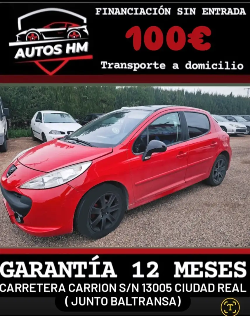 Peugeot 207 1.6HDI Confort Rouge - 1