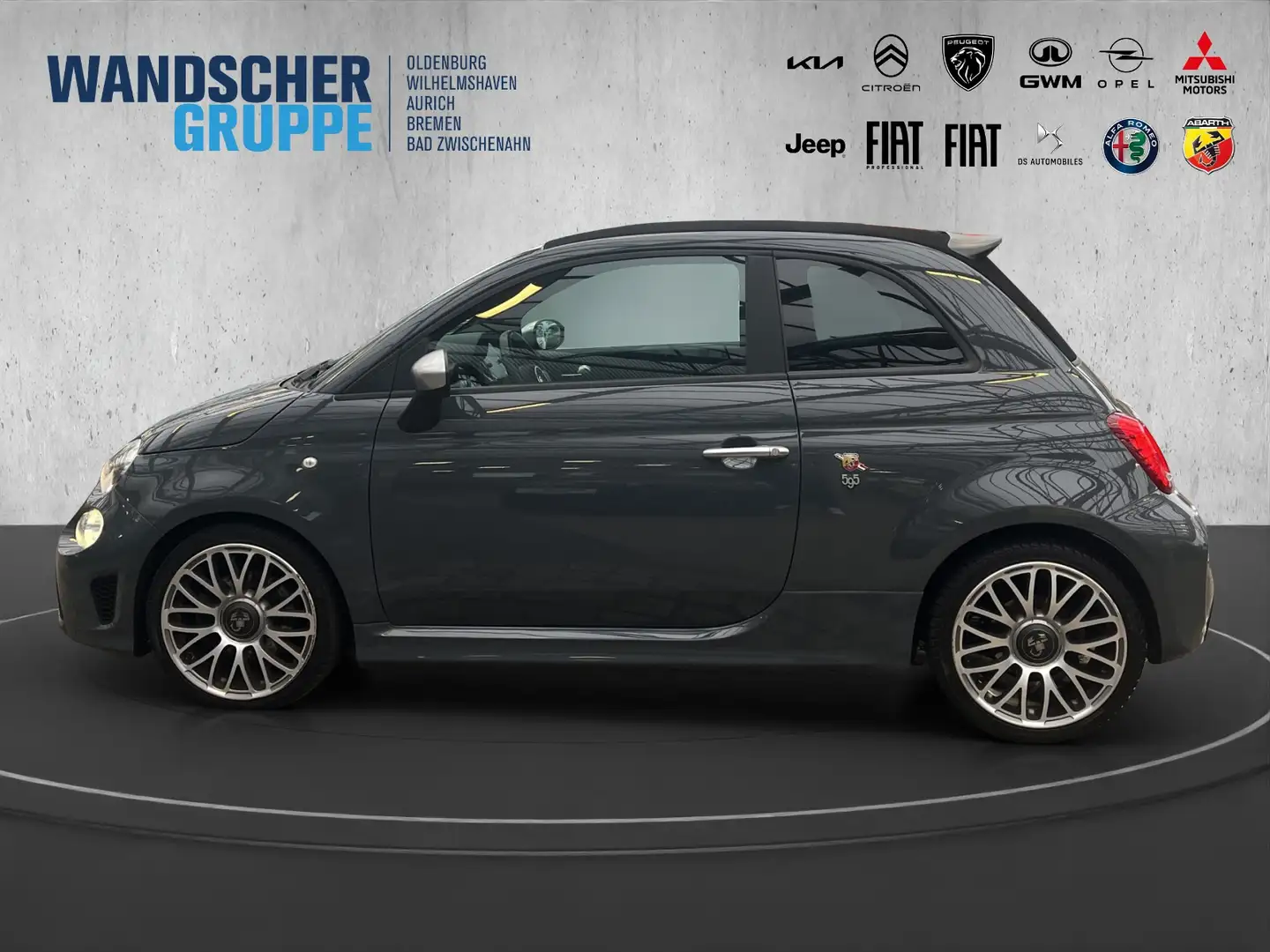 Abarth 595C Turismo 1.4 T-Jet Navi+PDC+Carplay+Klima Grau - 2