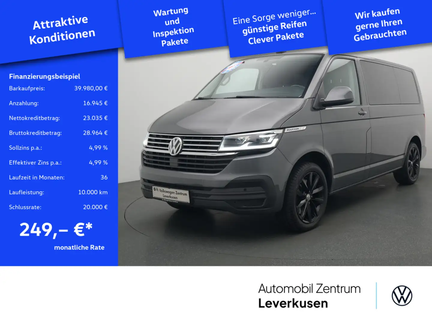 Volkswagen T6.1 Multivan Comfortline 7-SITZER SHZ PORT NAVI Noir - 1