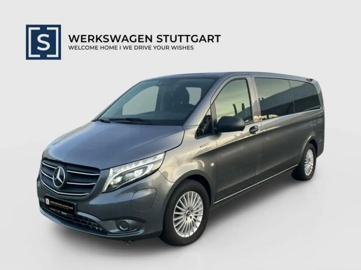 Mercedes-Benz Vito eVito 129 Tourer PRO XL LED DISTR RFK 2/2/3 TAXI Gris - 1