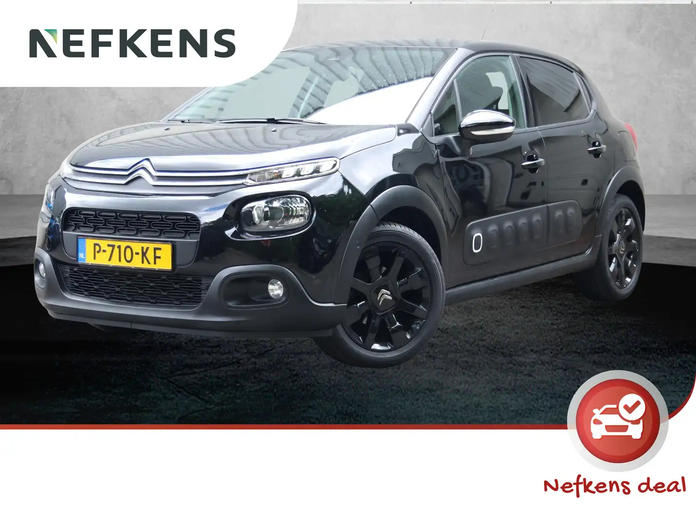 Citroen C3 110pk Shine | Navigatie | 17"LMV | Camera en senso Zwart - 1