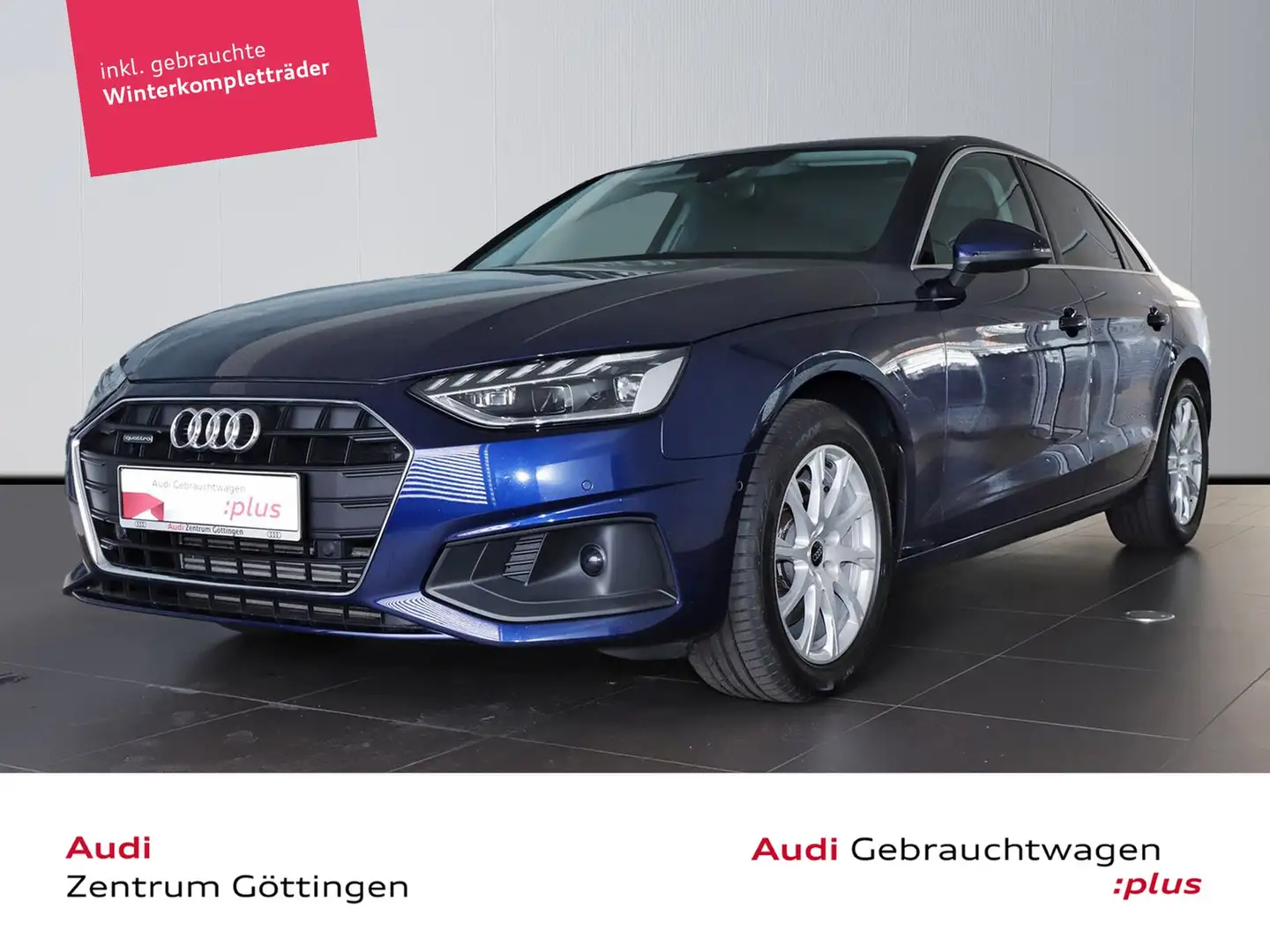 Audi A4 Limo 40 TFSI qu. S tr. +LED+HEAD UP+ACC+SOUND Blauw - 1