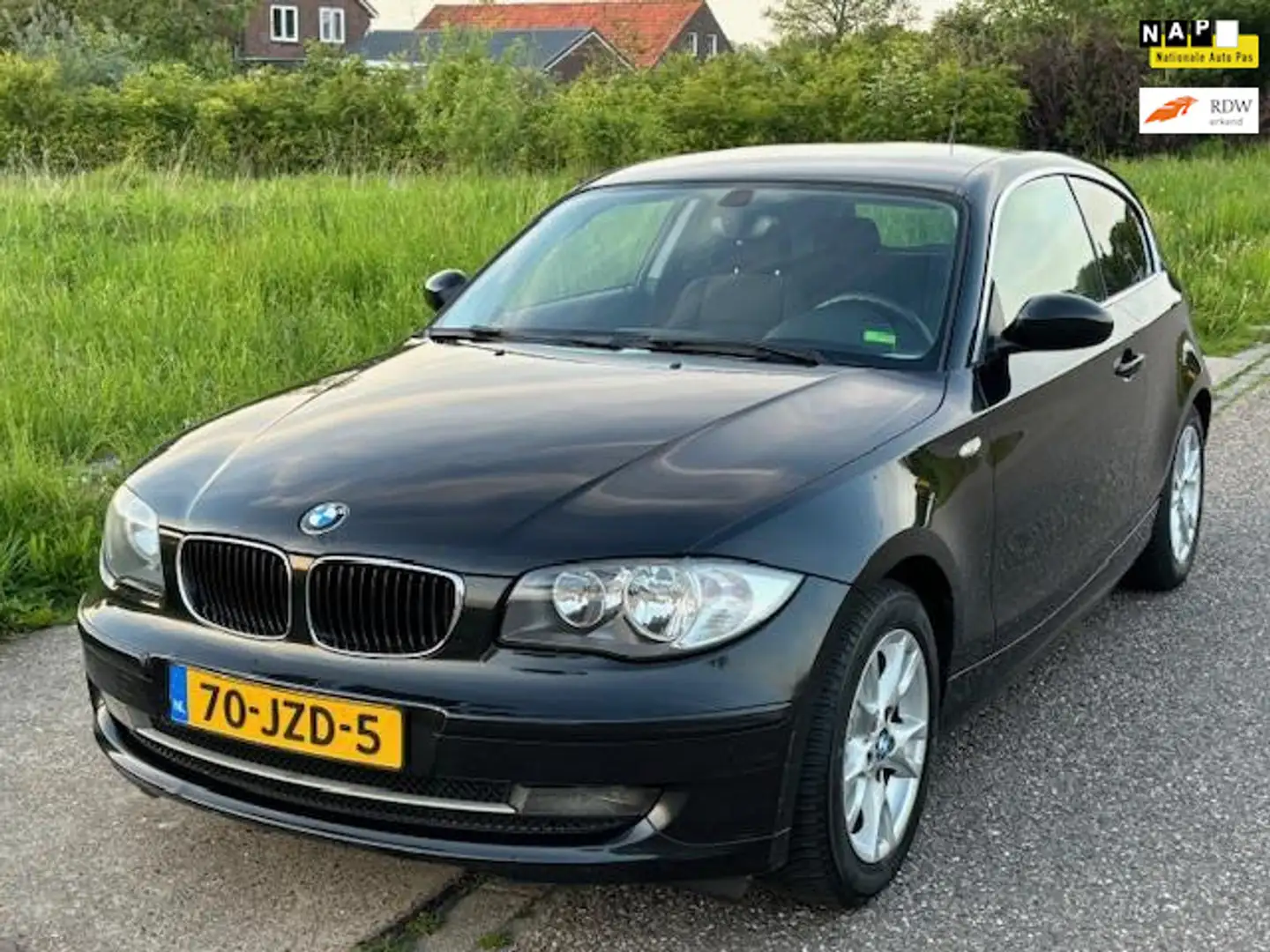 BMW 116 1-serie 116i Corporate 3-Drs Motorstoring! Airco E Zwart - 1