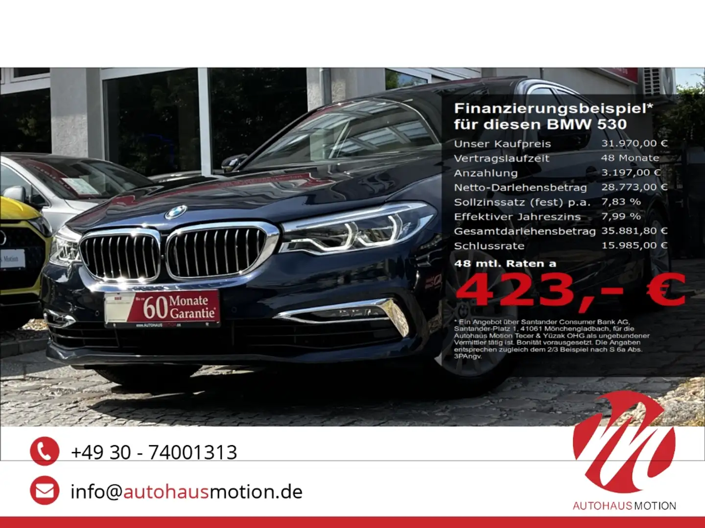 BMW 530 e Luxury Line LED HUD SD 360°NAVI HarmanKardon Blau - 1